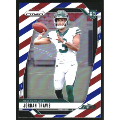 2024 Panini Prizm Prizms Red White and Blue #359 Jordan Travis