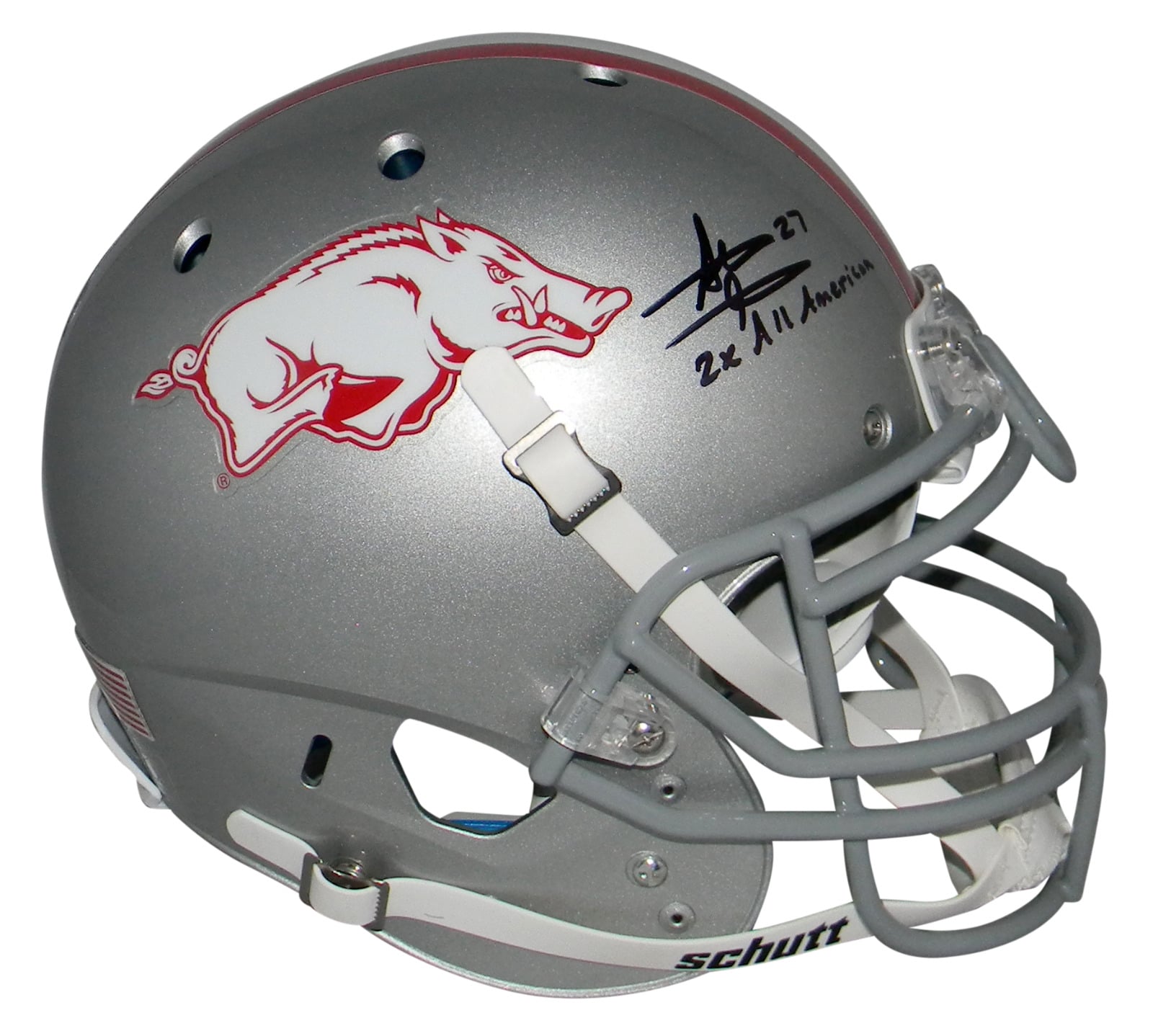 Silver Razorback Logo Razorback Size