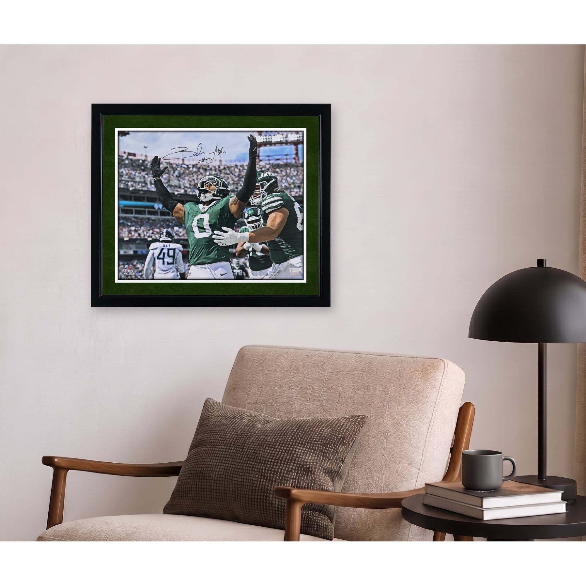 Braelon Allen New York Jets Autographed 16" x 20" 1st Touchdown Celebration Photograph