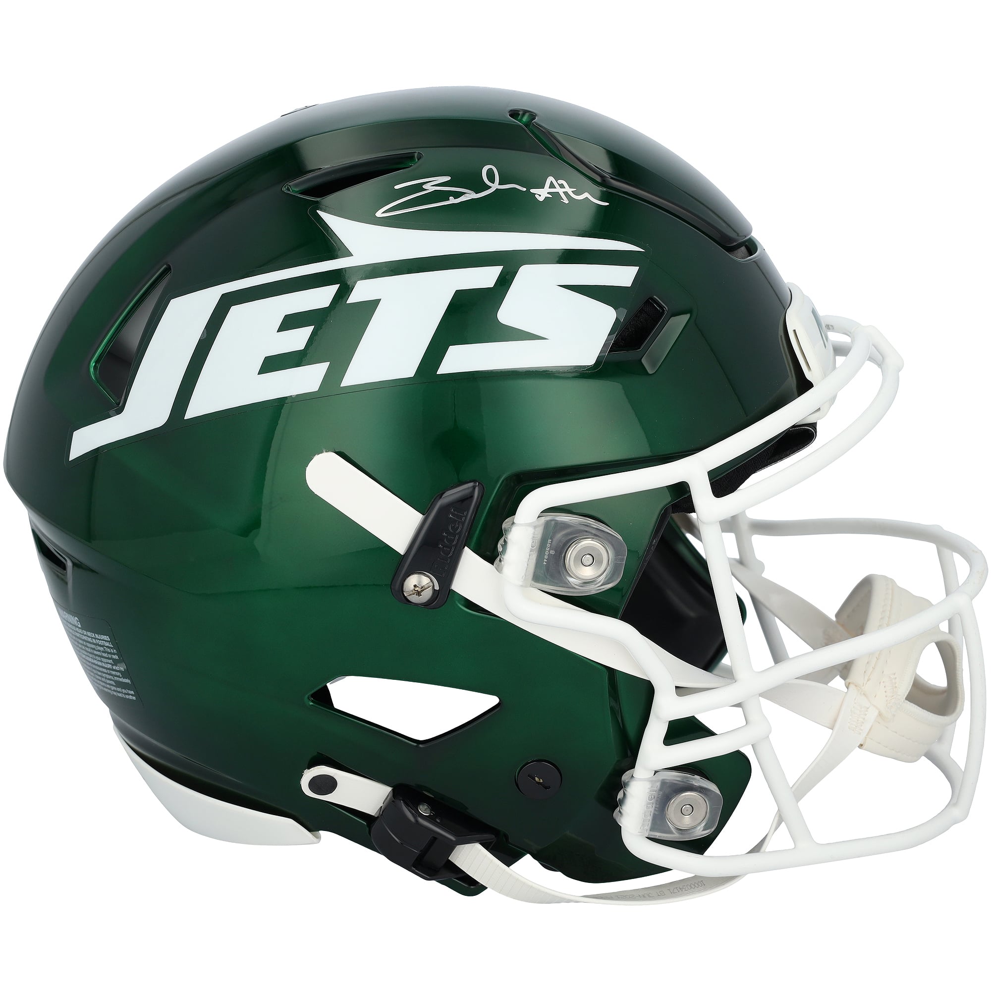 Casque Riddell Speed ​​Flex Authentic autographié par Braelon Allen (New York Jets)