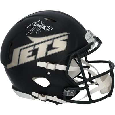 Breece Hall New York Jets Autographed Fanatics Authentic Riddell Rivalry Speed Authentic Helmet 