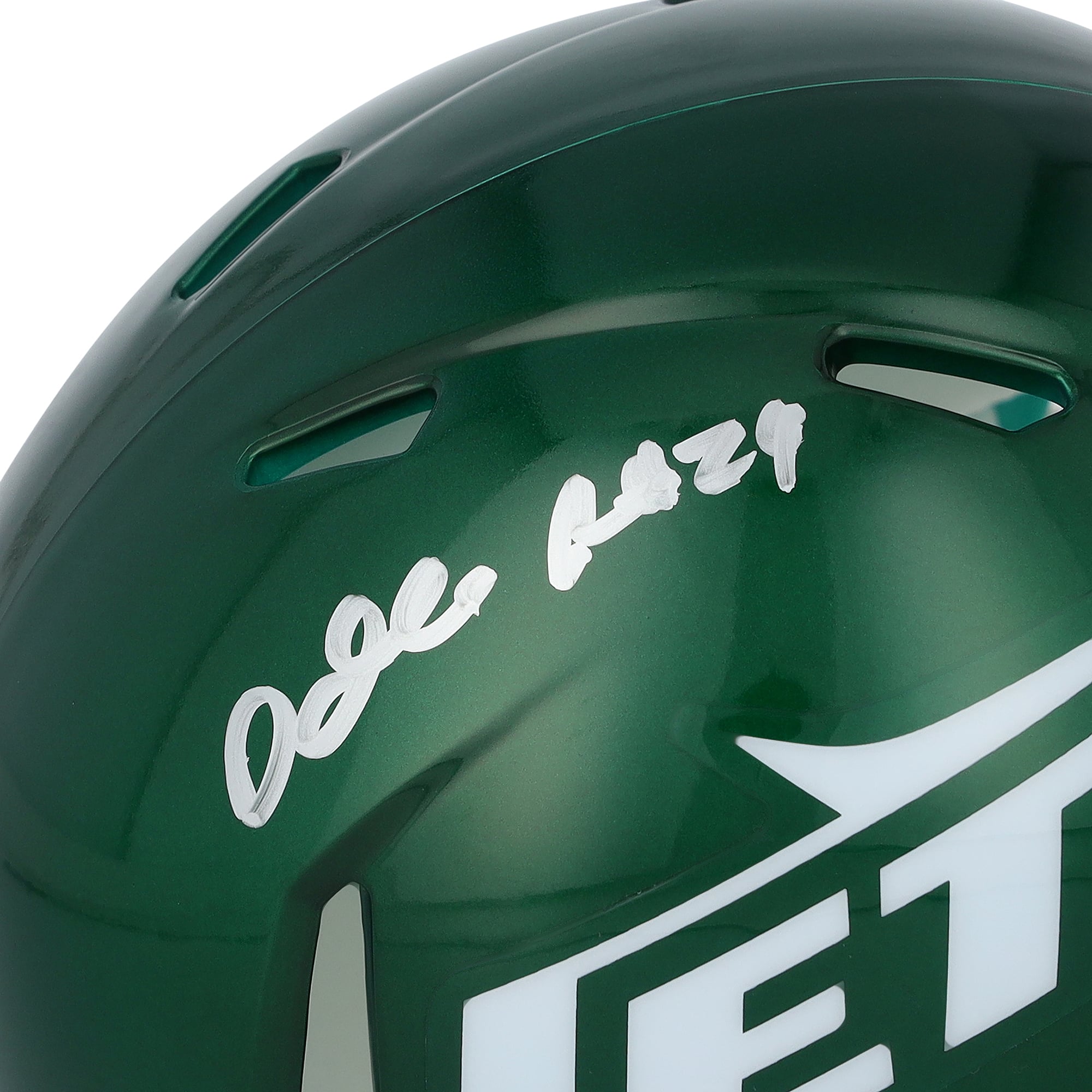 Mini-casque Riddell Speed ​​autographié par Darrelle Revis (New York Jets)