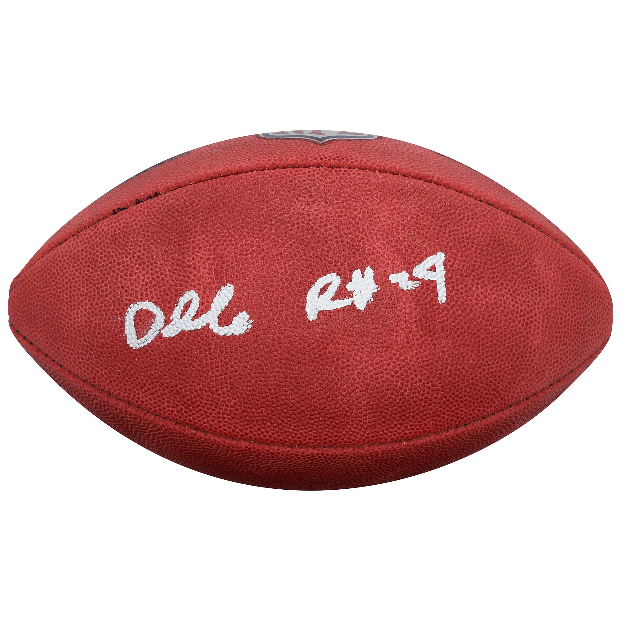 Ballon de football Wilson Duke en couleur, autographié par Darrelle Revis (New York Jets).