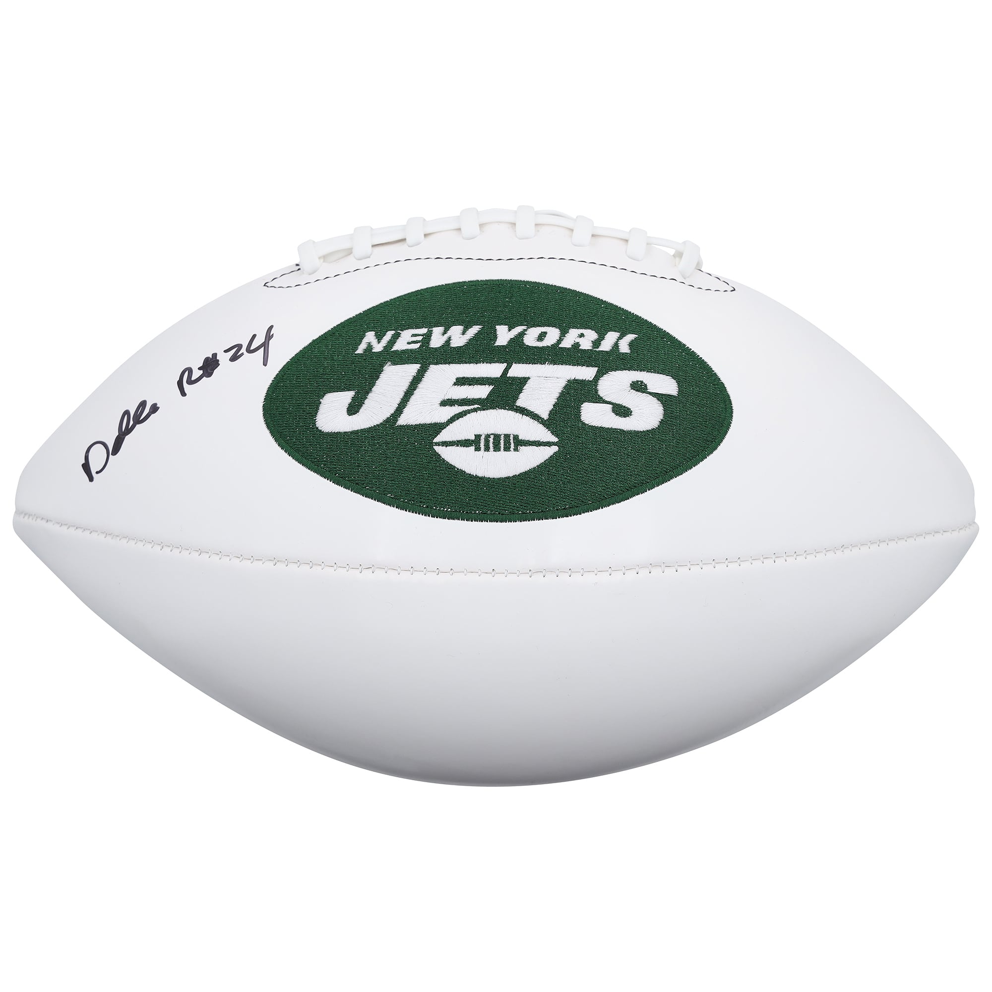 Darrelle Revis New York Jets Autographed Wilson White Panel Football