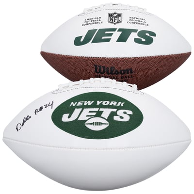 Darrelle Revis New York Jets Autographed Fanatics Authentic Wilson White Panel Football