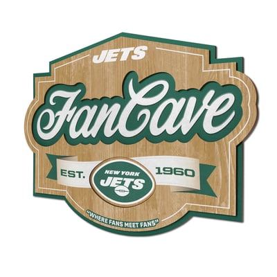 New York Jets IDNA 12.5" x 17" Fan Cave Sign