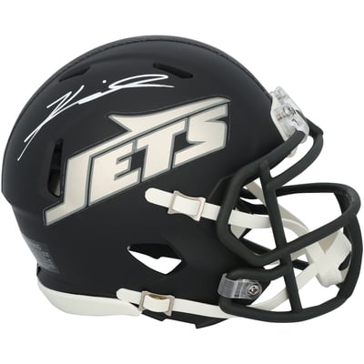 Kenyon Sadiq New York Jets Autographed Fanatics Authentic Riddell 2024 Alternate #1 Black Speed Mini Helmet