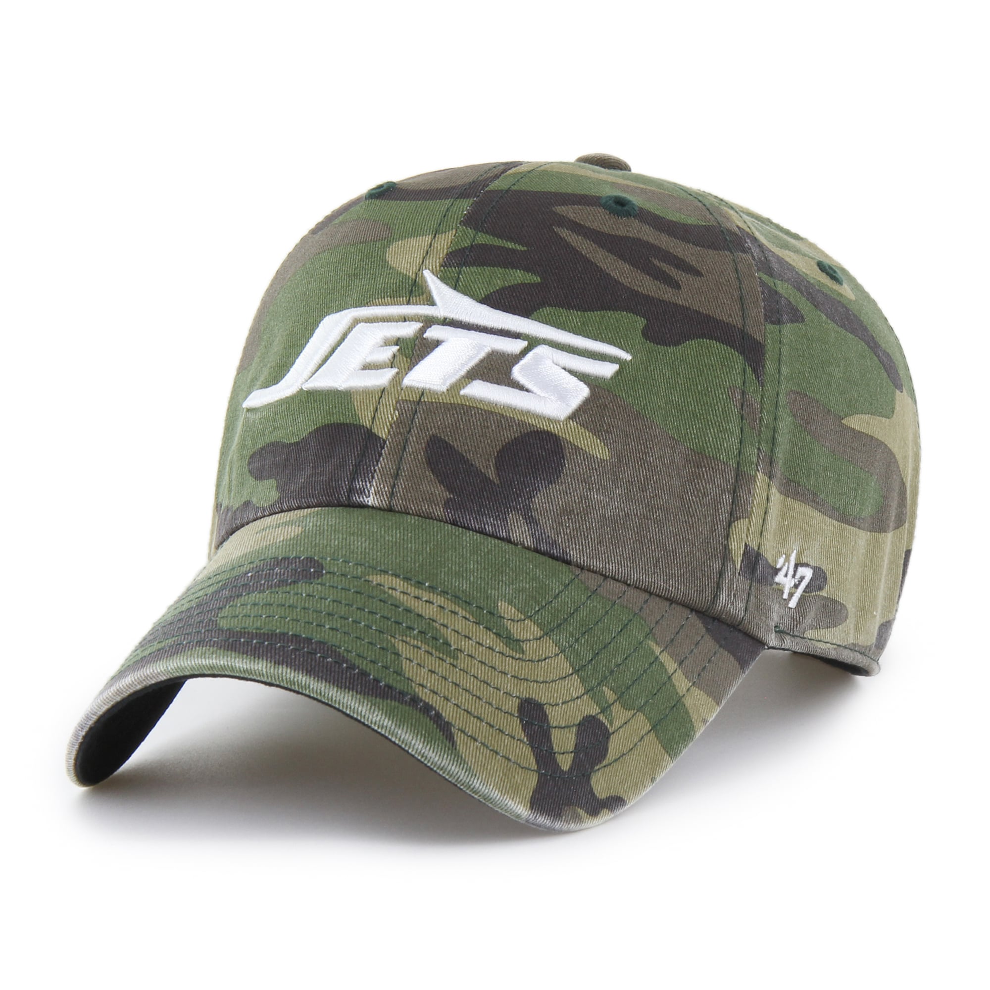 Casquette ajustable Camo New York Jets '47 pour homme Woodland Clean Up