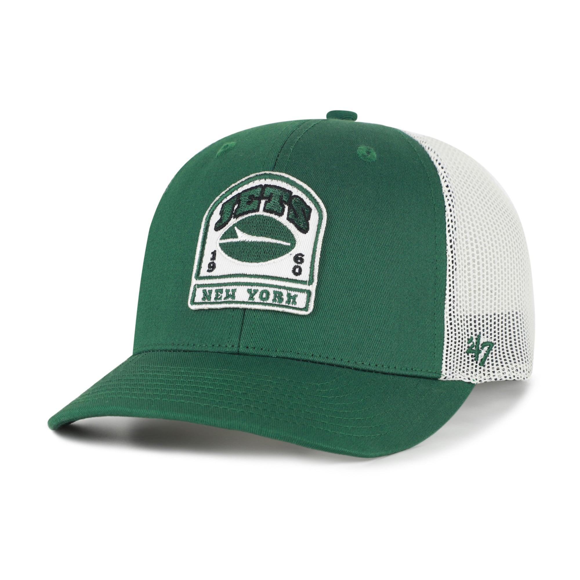 Men's '47 Green New York Jets Headstone Trucker Adjustable Hat