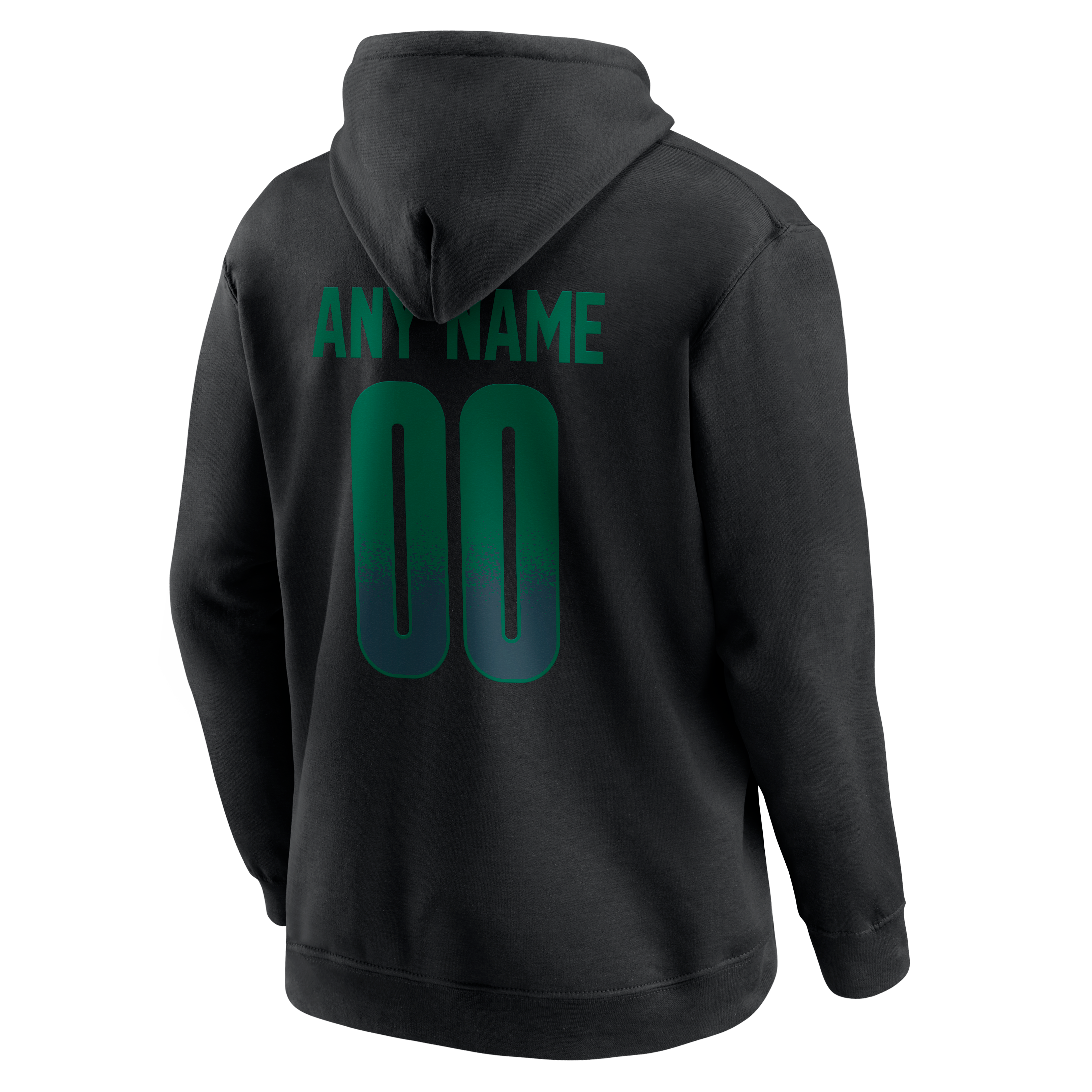 Men's Black New York Jets Home Field Pop Personalized Name & Number Hoodie