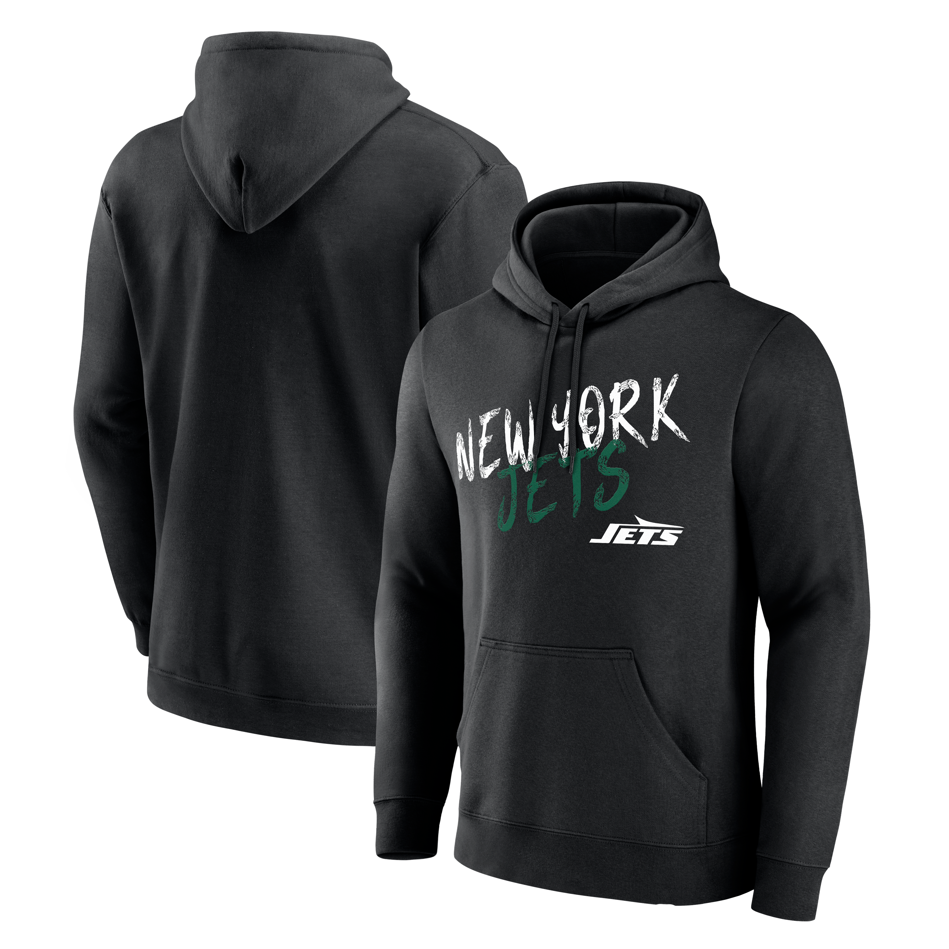 Sweat à capuche noir New York Jets Hustle pour homme
