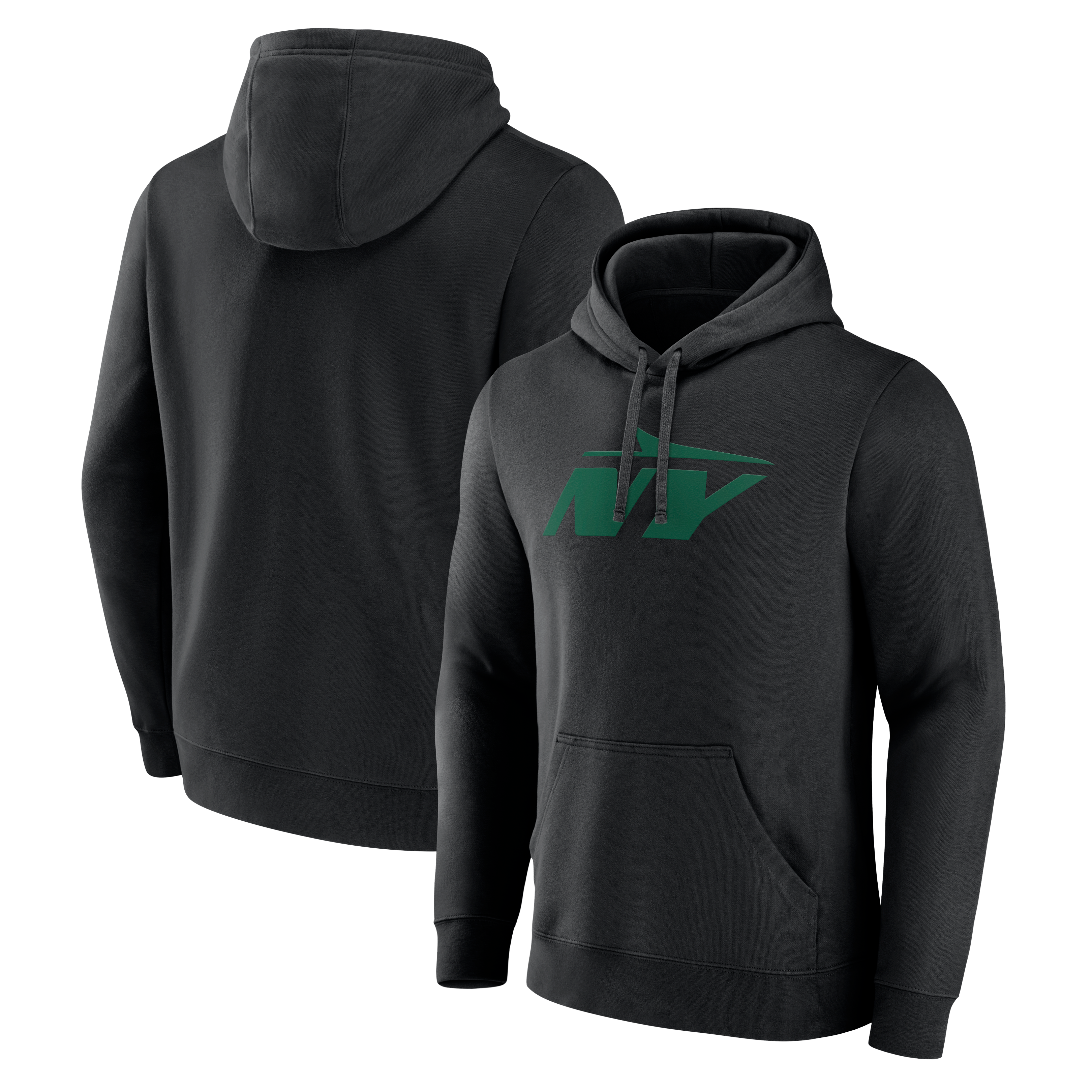 Men's Black New York Jets Secondary Logo Hoodie