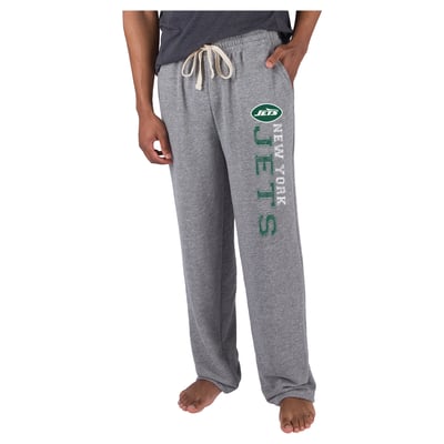  New York Jets Concepts Sport Mainstream French Terry Tri-Blend Sweatpants - Gray