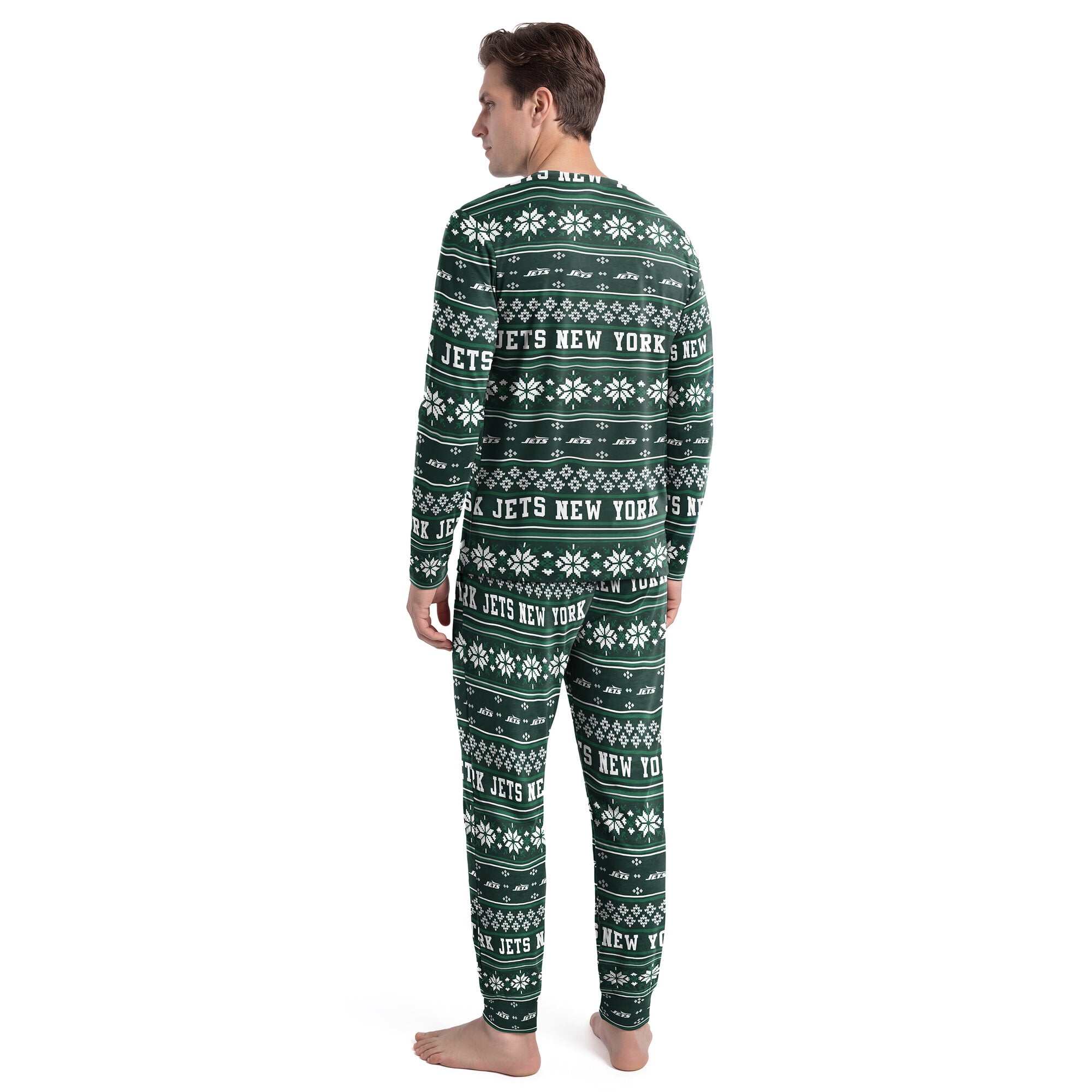 Ensemble t-shirt à manches longues et pantalon vert New York Jets Jubilee de Concepts Sport pour homme