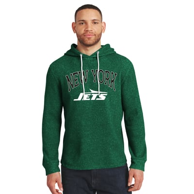 New York Jets Darius Rucker Collection by Fanatics Waffle Knit Hooded Tri-Blend Long Sleeve T-Shirt - Green
