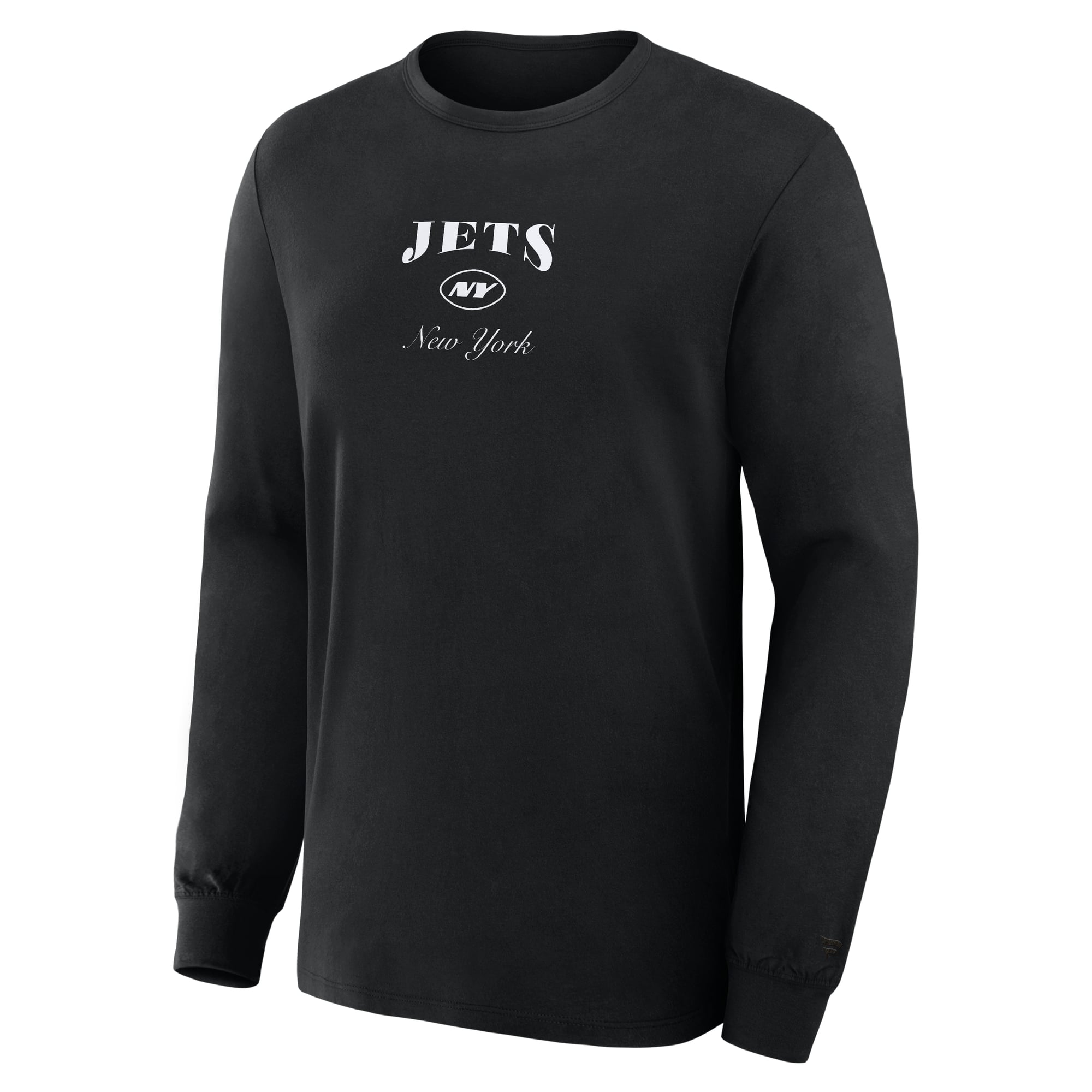 Men's Fanatics Black New York Jets Midnight Falls Long Sleeve T-Shirt