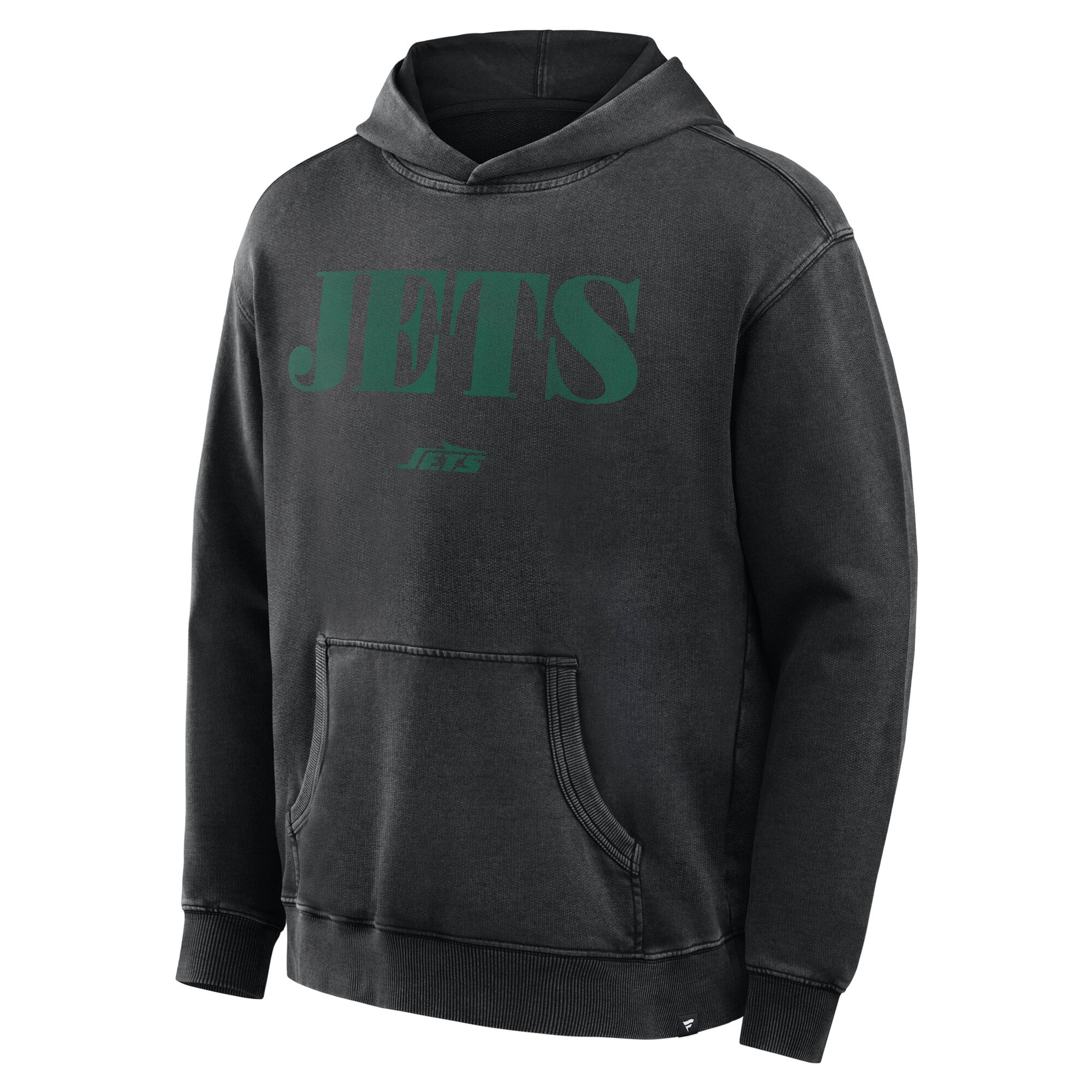 Men's Fanatics Black New York Jets Relaxed Intense Rivalry French Terry Hoodie