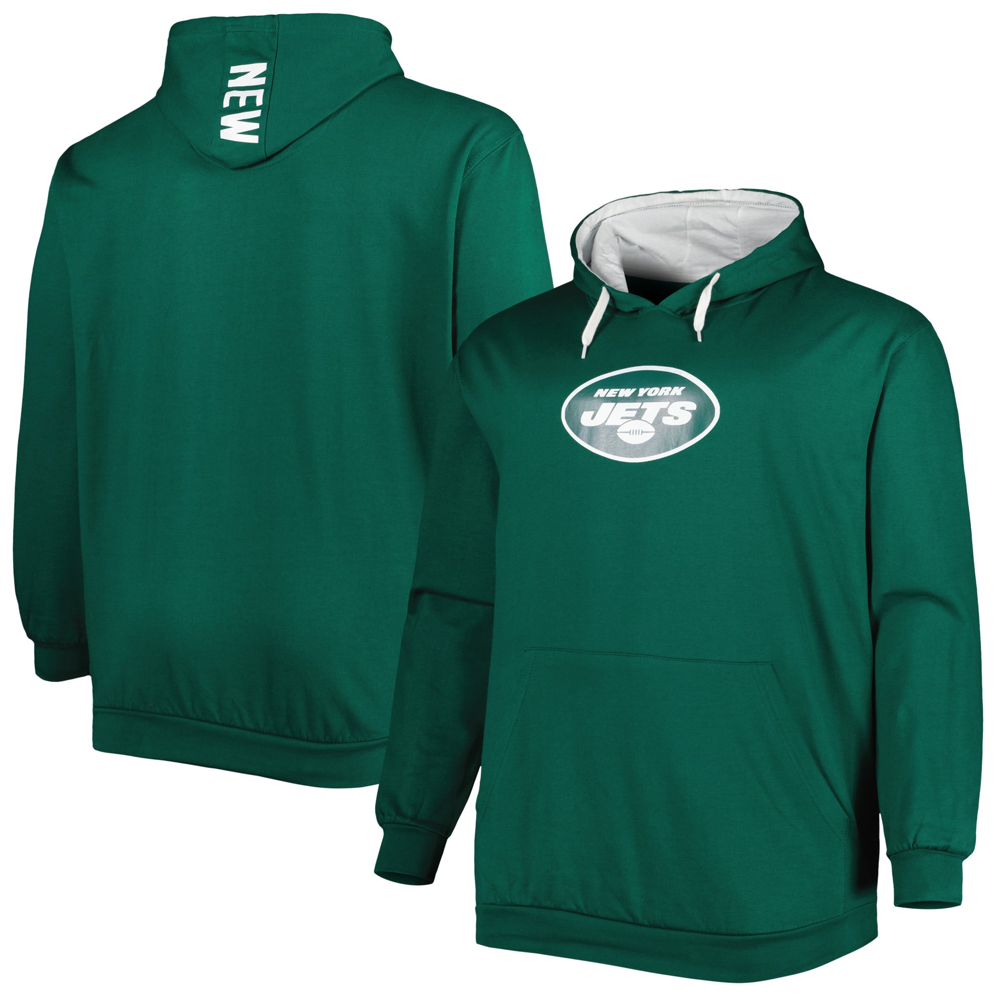 NFL JETS ウォームアップウェア Lサイズ Men's Green New York Jets Big & Tall Logo Pullover Hoodie
