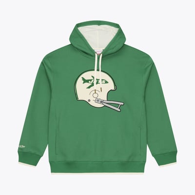 New York Jets Mitchell & Ness Premium Essentials Heavyweight Fleece Hoodie - Green