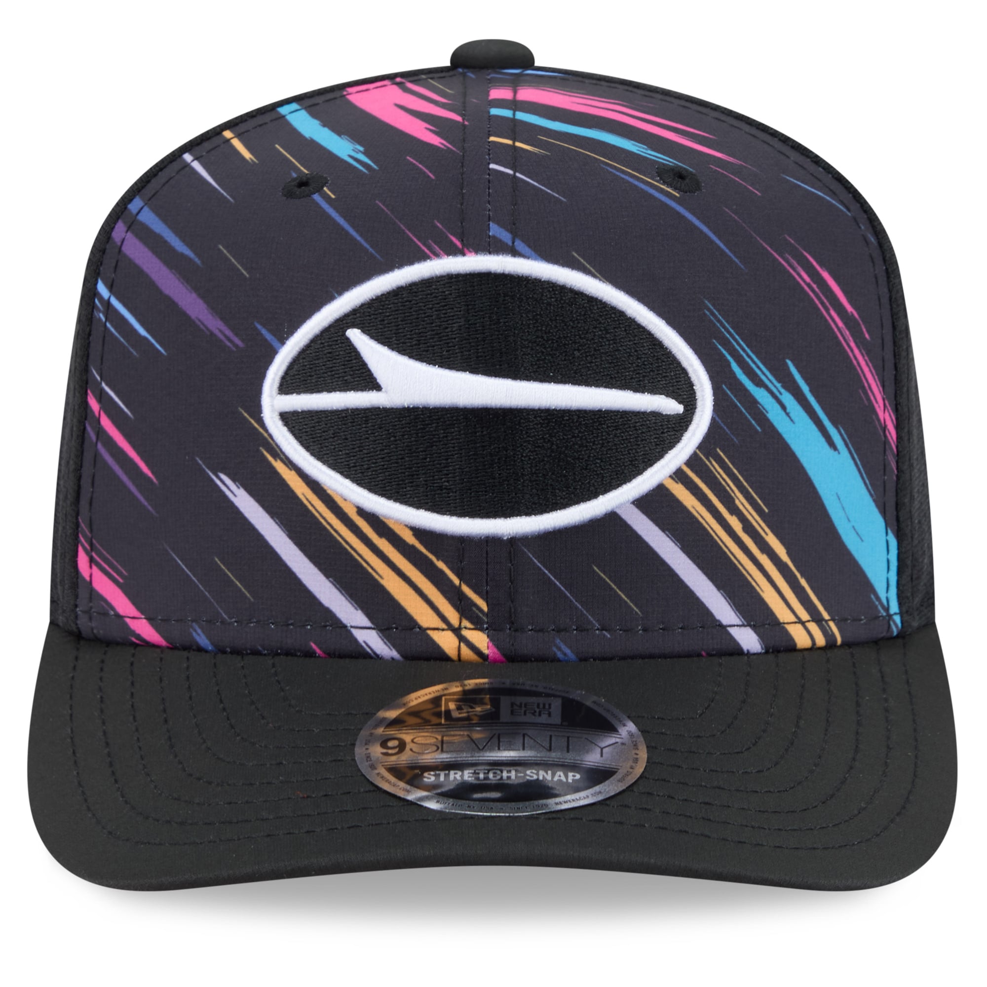 Men's New Era Black New York Jets 2026 NFL Crucial Catch 9SEVENTY Adjustable Trucker Hat