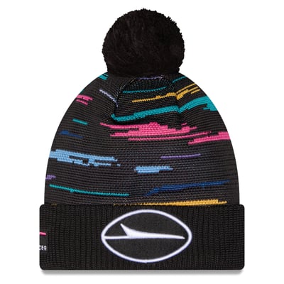 New York Jets New Era 2026 NFL Crucial Catch Cuffed Knit Hat with Pom - Black