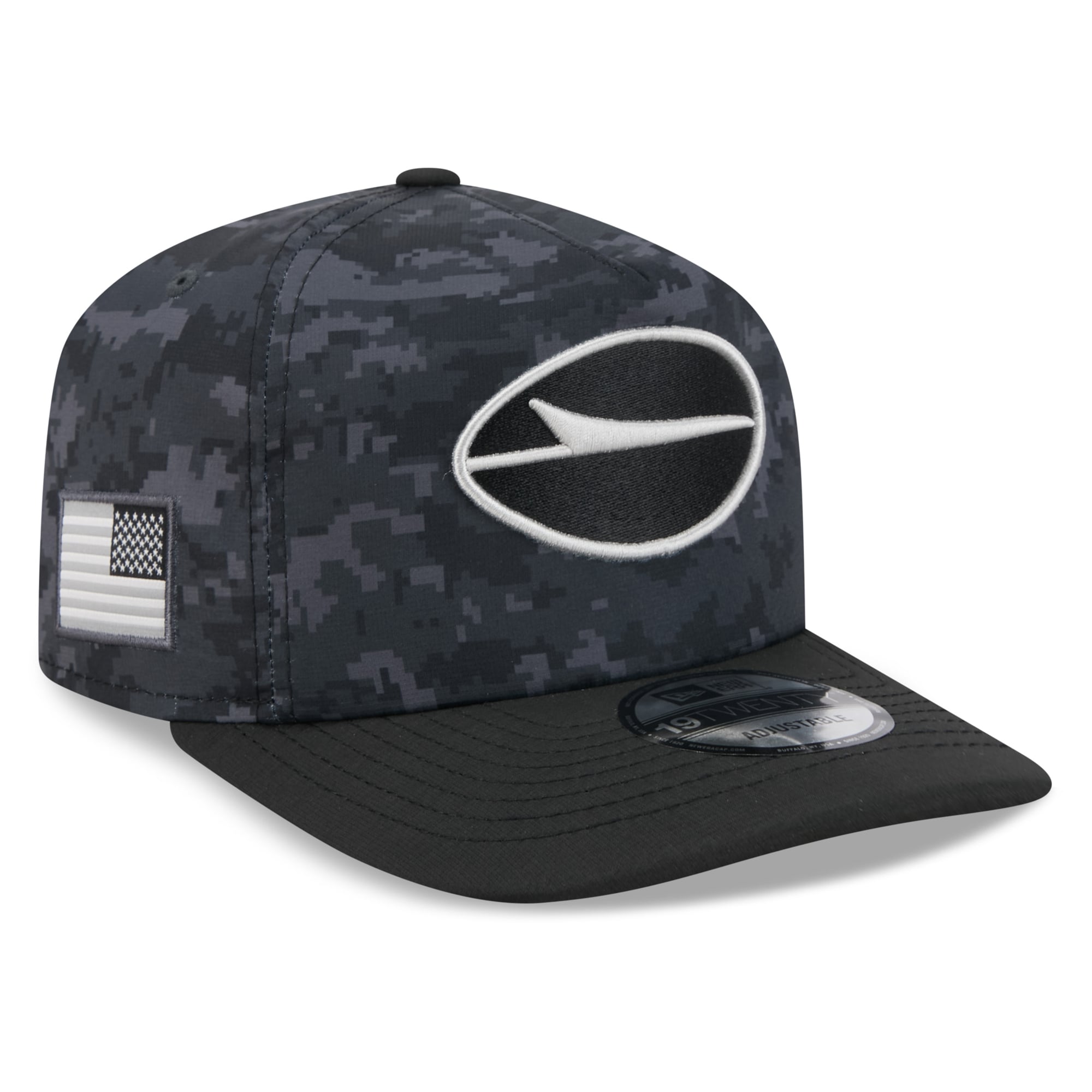Casquette ajustable New Era noire pour homme New York Jets 2026 Salute To Service 19TWENTY