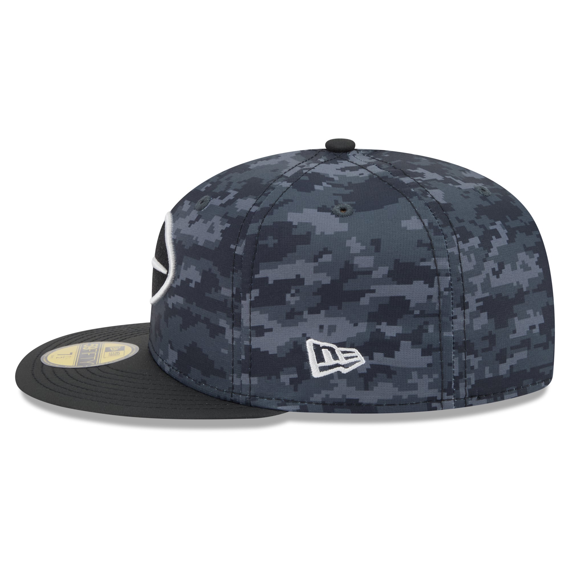 Casquette ajustée New Era noire pour homme York Jets 2026 Salute To Service 59FIFTY