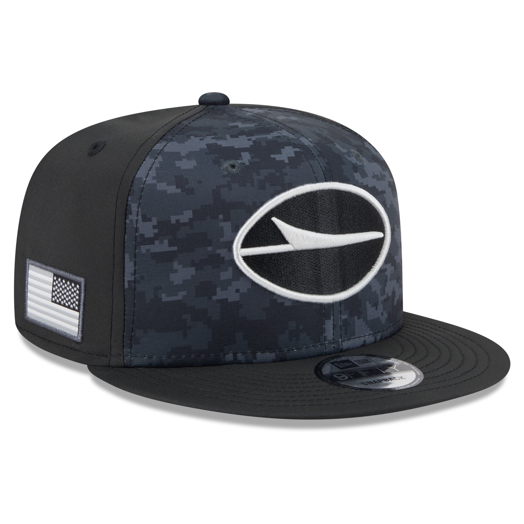 Casquette snapback New Era noire pour homme New York Jets 2026 Salute To Service 9FIFTY