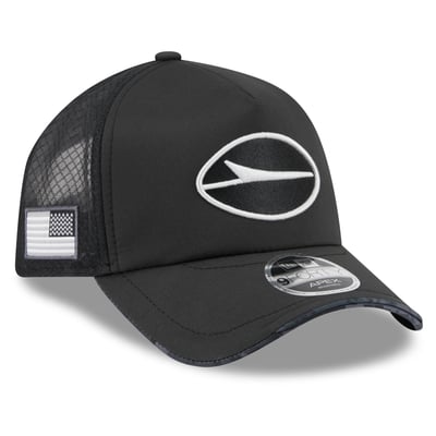New York Jets New Era 2026 Salute To Service Apex 9FORTY Adjustable Trucker Hat - Black