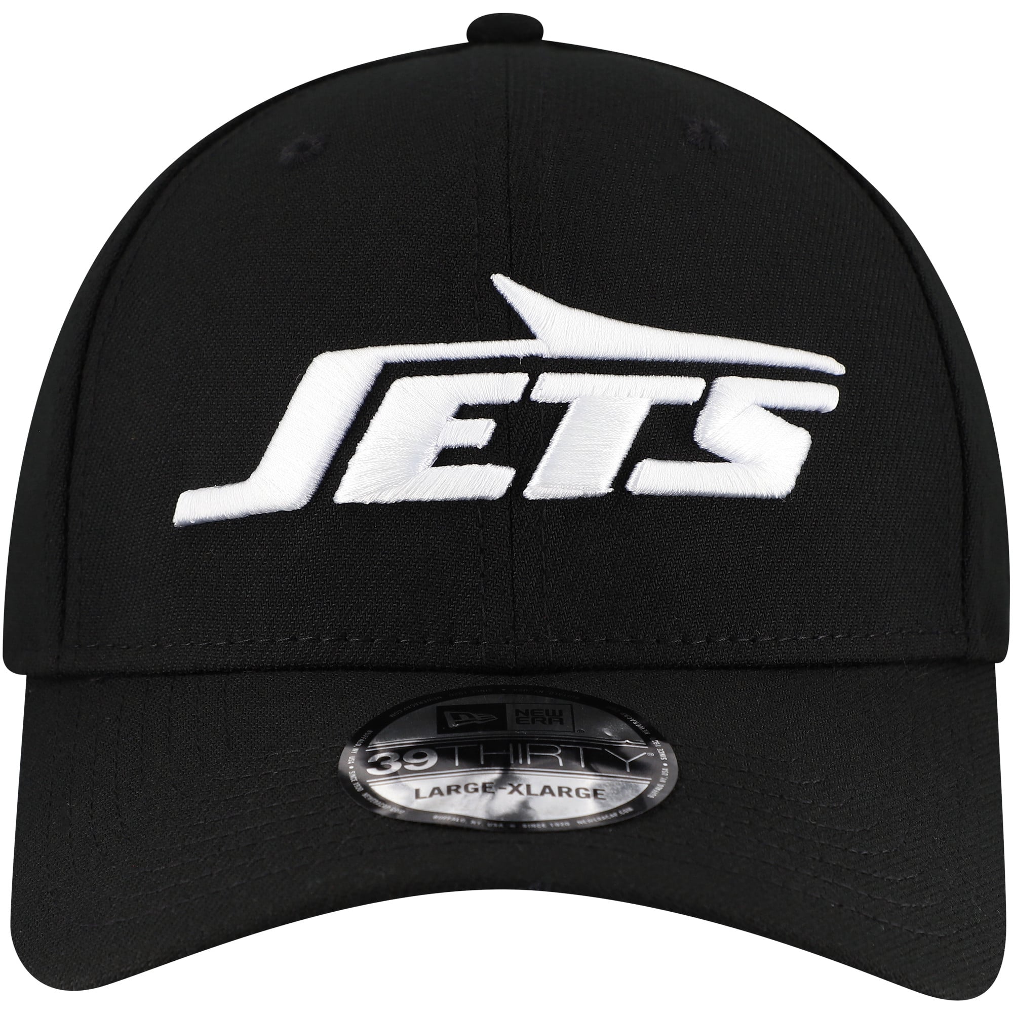 Casquette flexible principale 39THIRTY New York Jets Era noire pour hommes
