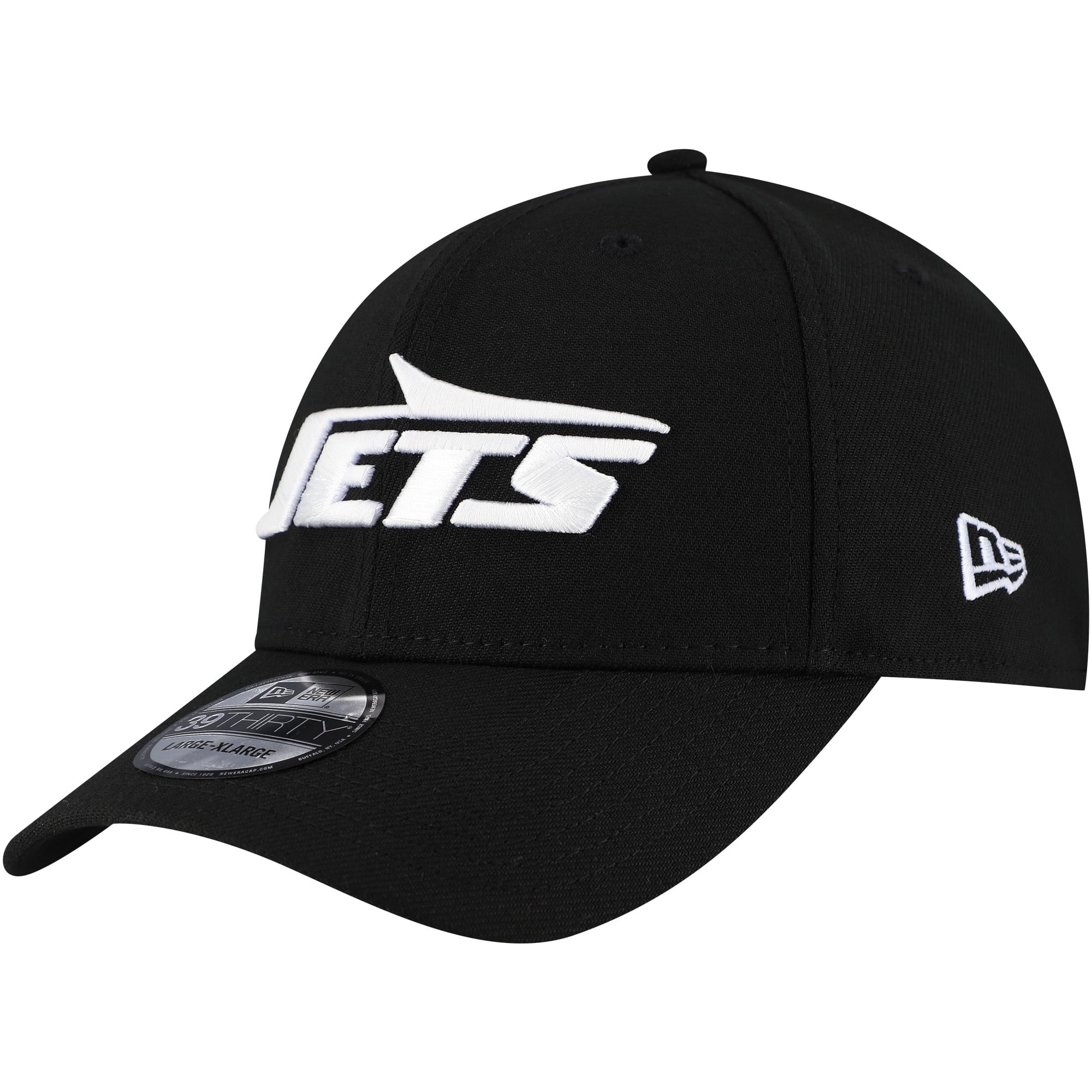 Casquette flexible principale 39THIRTY New York Jets Era noire pour hommes