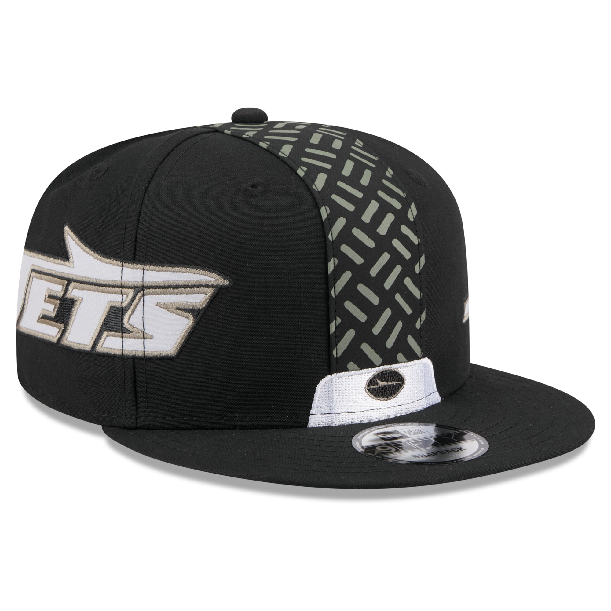 Men's New Era Black New York Jets Rivalries Collection Fan Pack Helmet 9FIFTY Snapback Hat