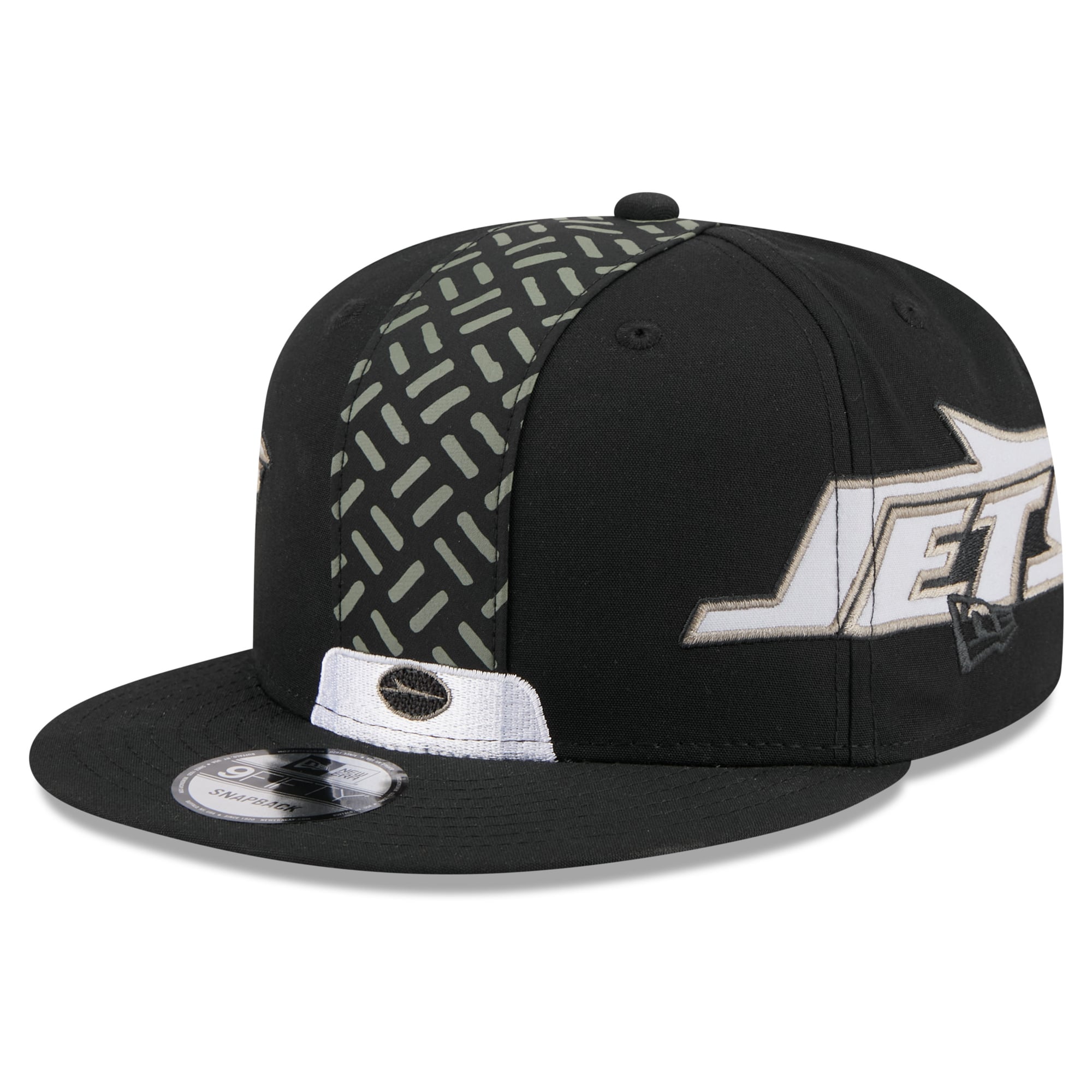 Men's New Era Black New York Jets Rivalries Collection Fan Pack Helmet 9FIFTY Snapback Hat