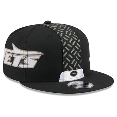 New York Jets New Era Rivalries Collection Fan Pack Helmet 9FIFTY Snapback Hat - Black