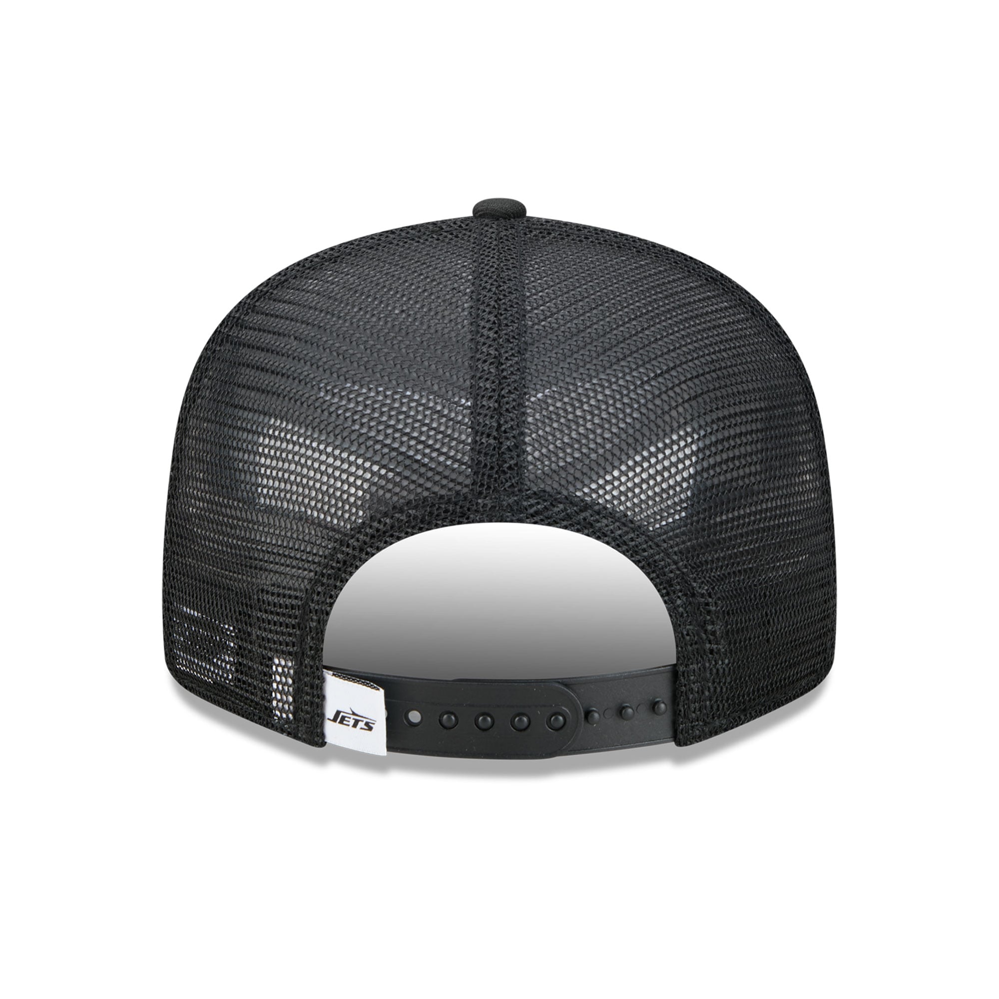 Men's New Era Black/White New York Jets 9FIFTY Snapback Trucker Hat
