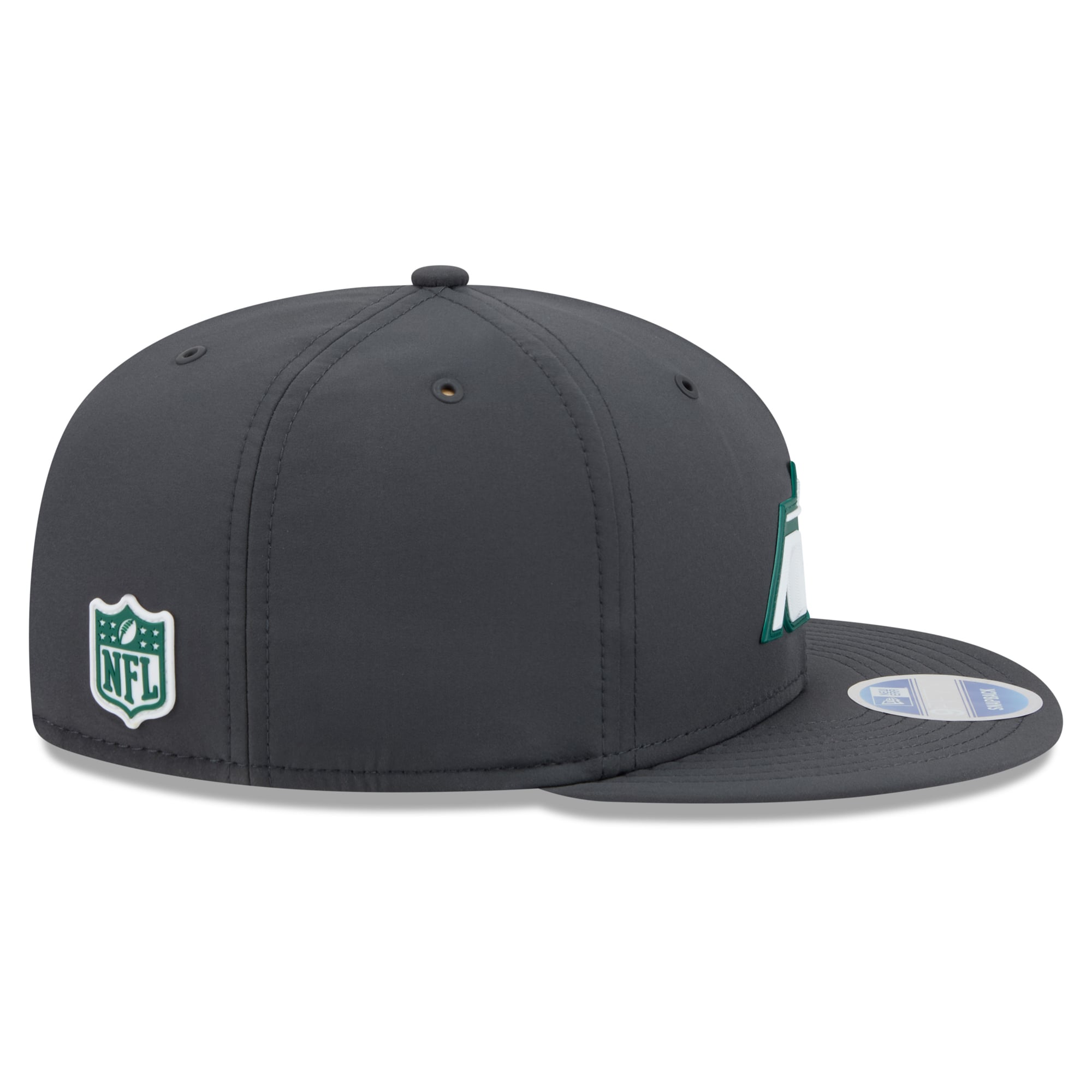 Casquette snapback New Era 9FIFTY pour homme, couleur anthracite, New York Jets 2026, idéale pour les temps froids.