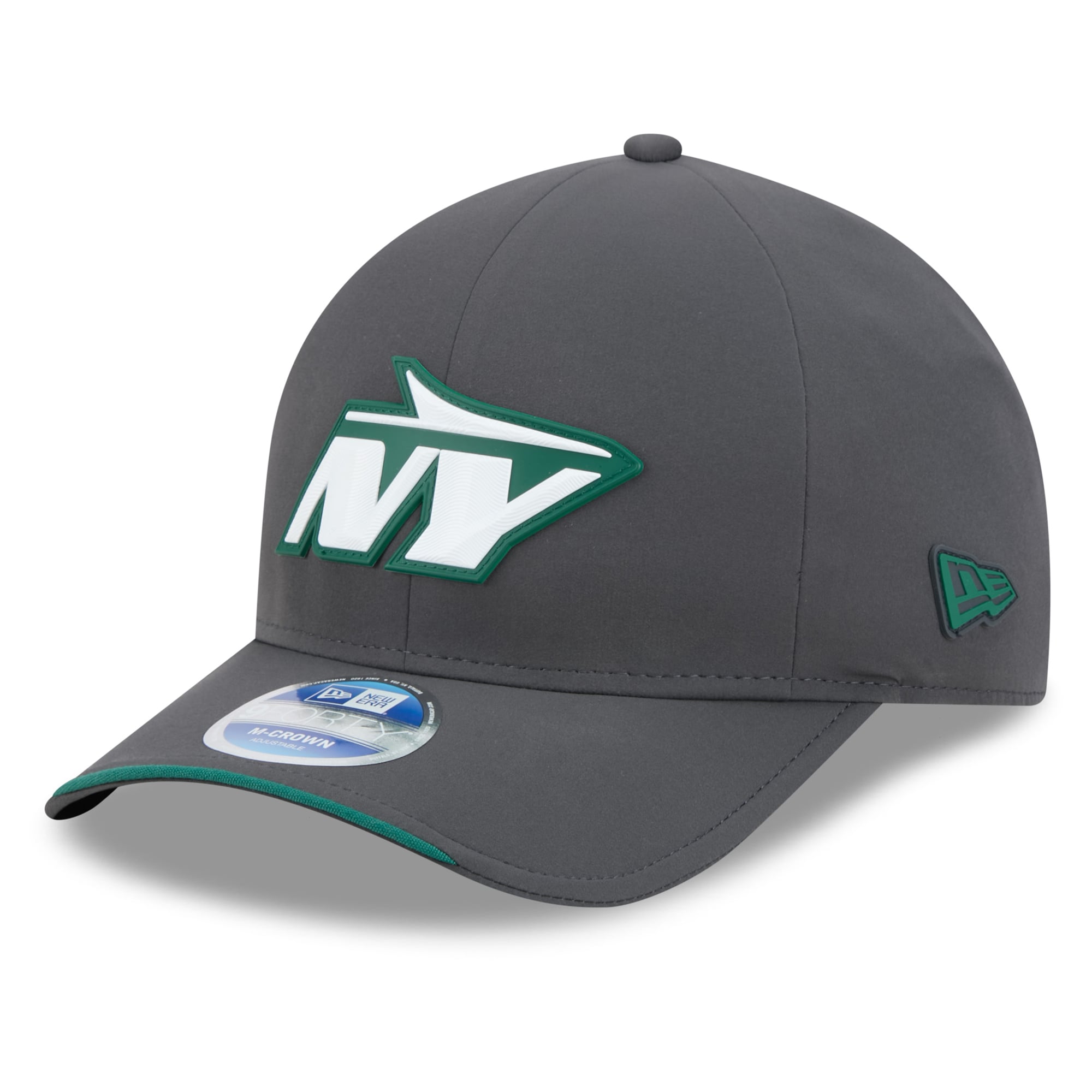Casquette ajustable New Era 9FORTY M-Crown pour homme, couleur anthracite, New York Jets 2026, idéale pour les temps froids.