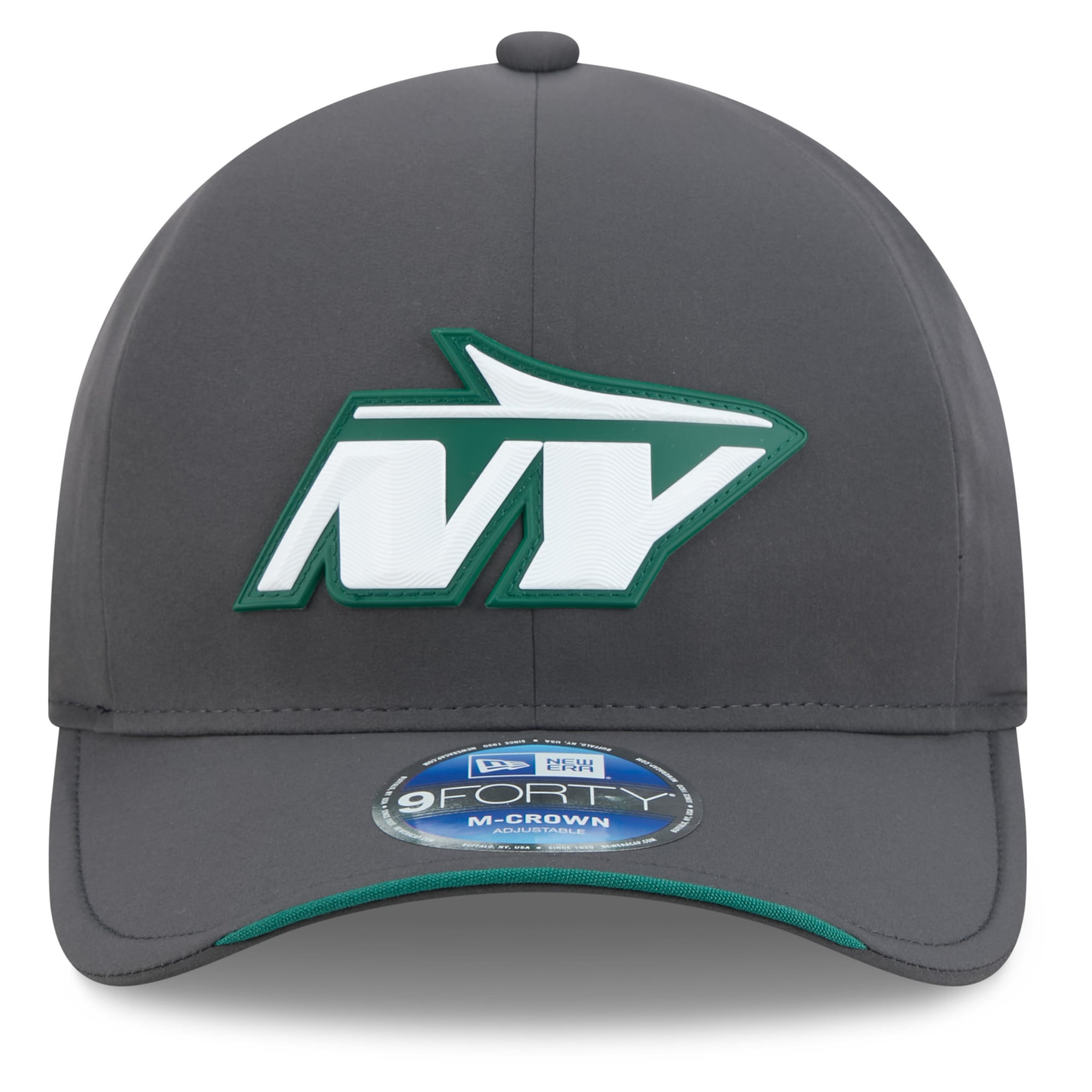 Casquette ajustable New Era 9FORTY M-Crown pour homme, couleur anthracite, New York Jets 2026, idéale pour les temps froids.
