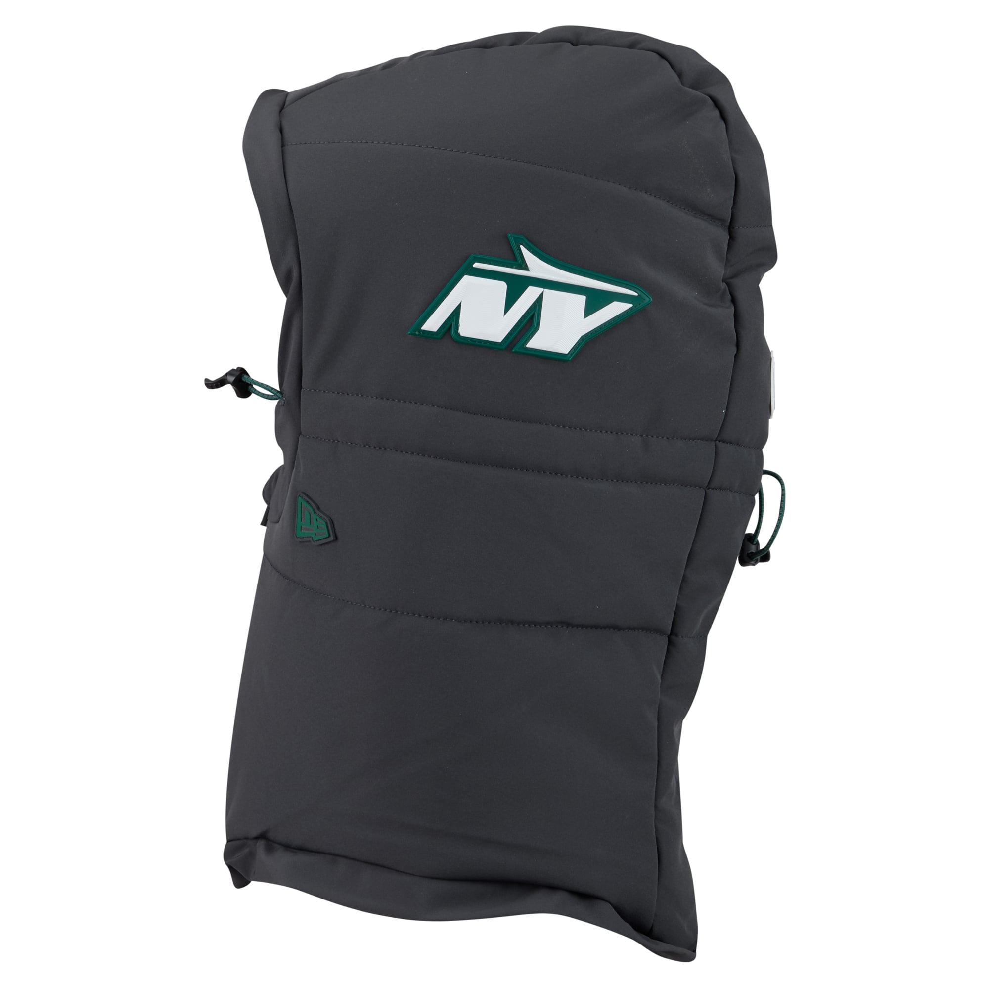 Men's New Era Charcoal New York Jets 2026 Sideline Cold Weather  Adjustable Quilted Hood