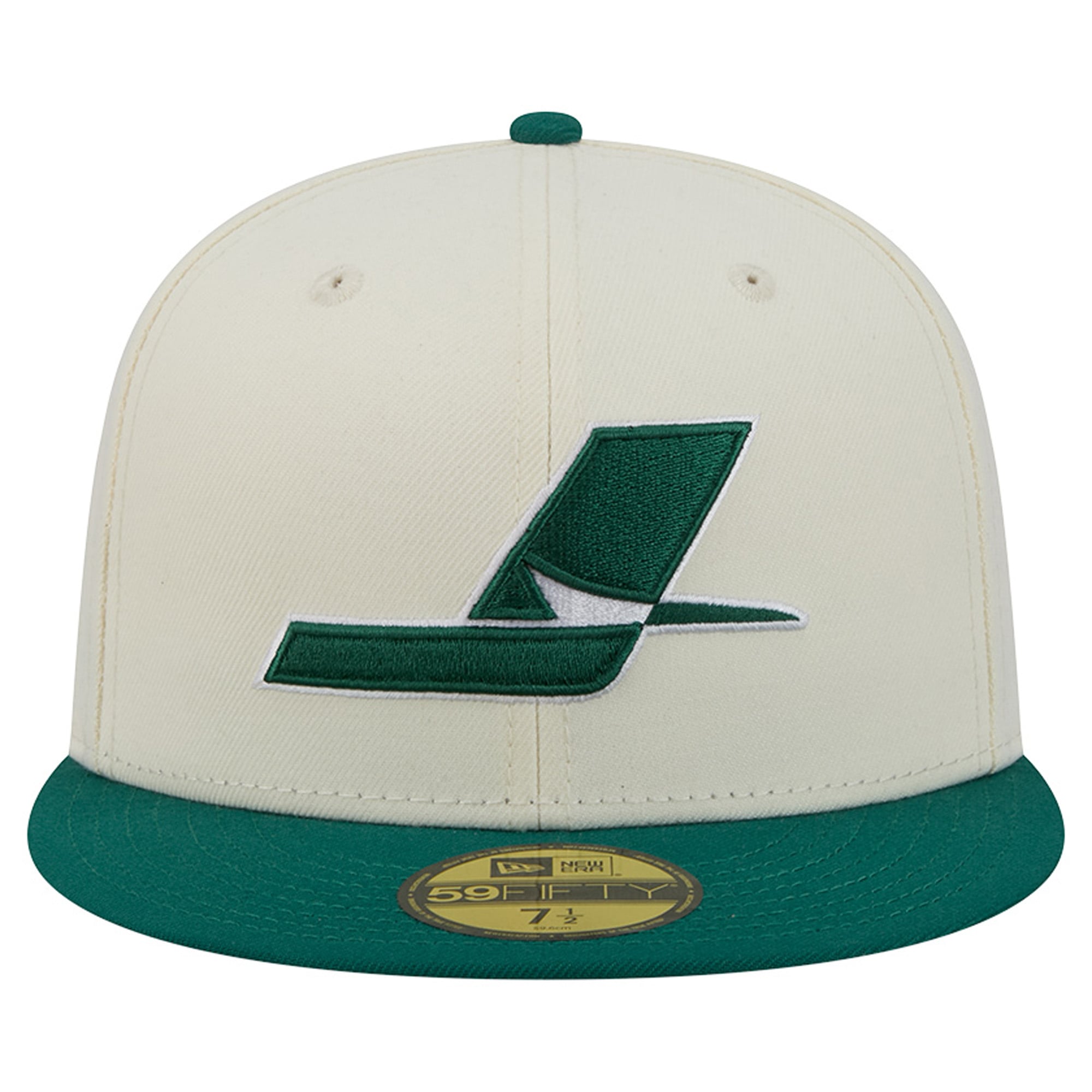 Casquette ajustée New Era Deceptor 59FIFTY crème/verte pour homme