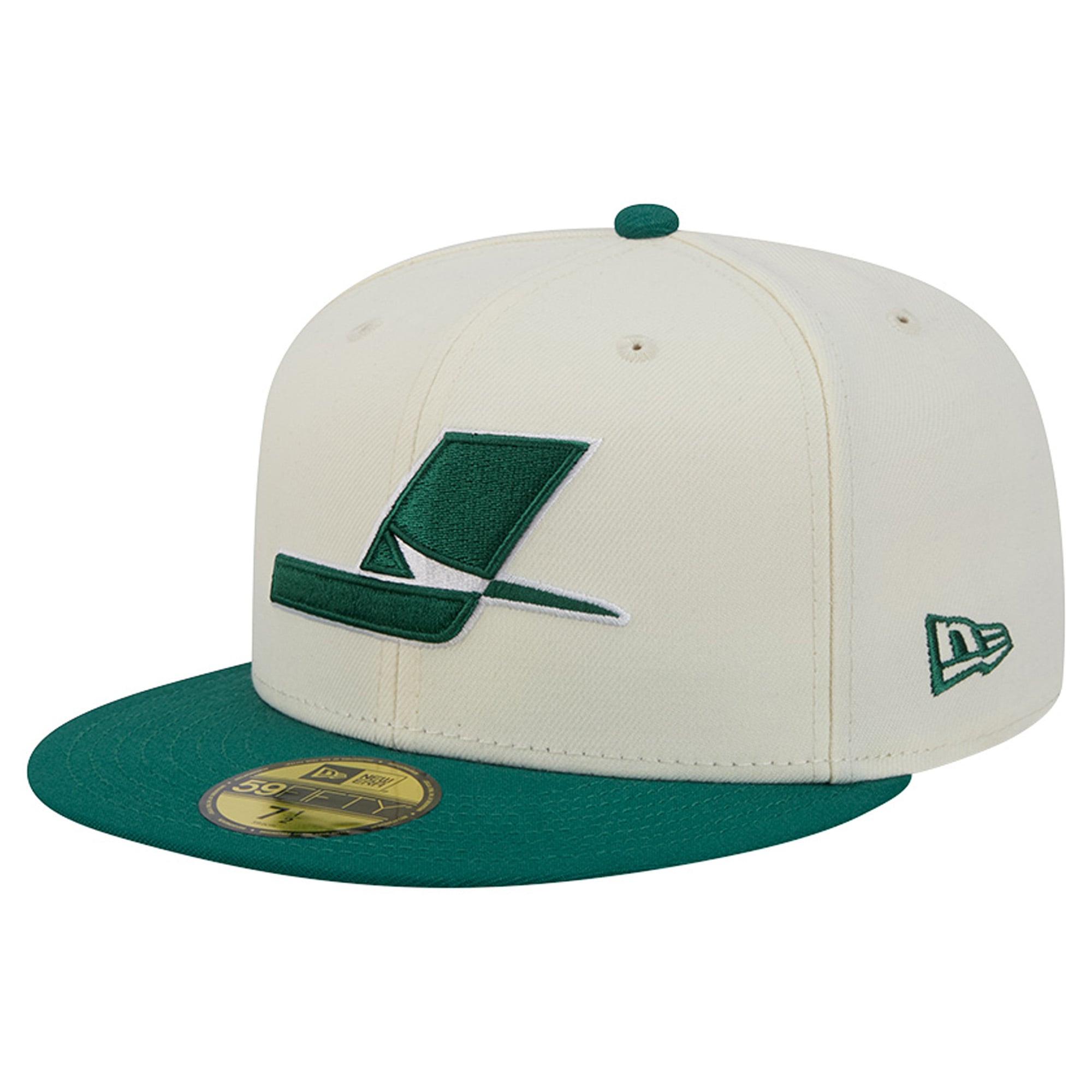 Casquette ajustée New Era Deceptor 59FIFTY crème/verte pour homme