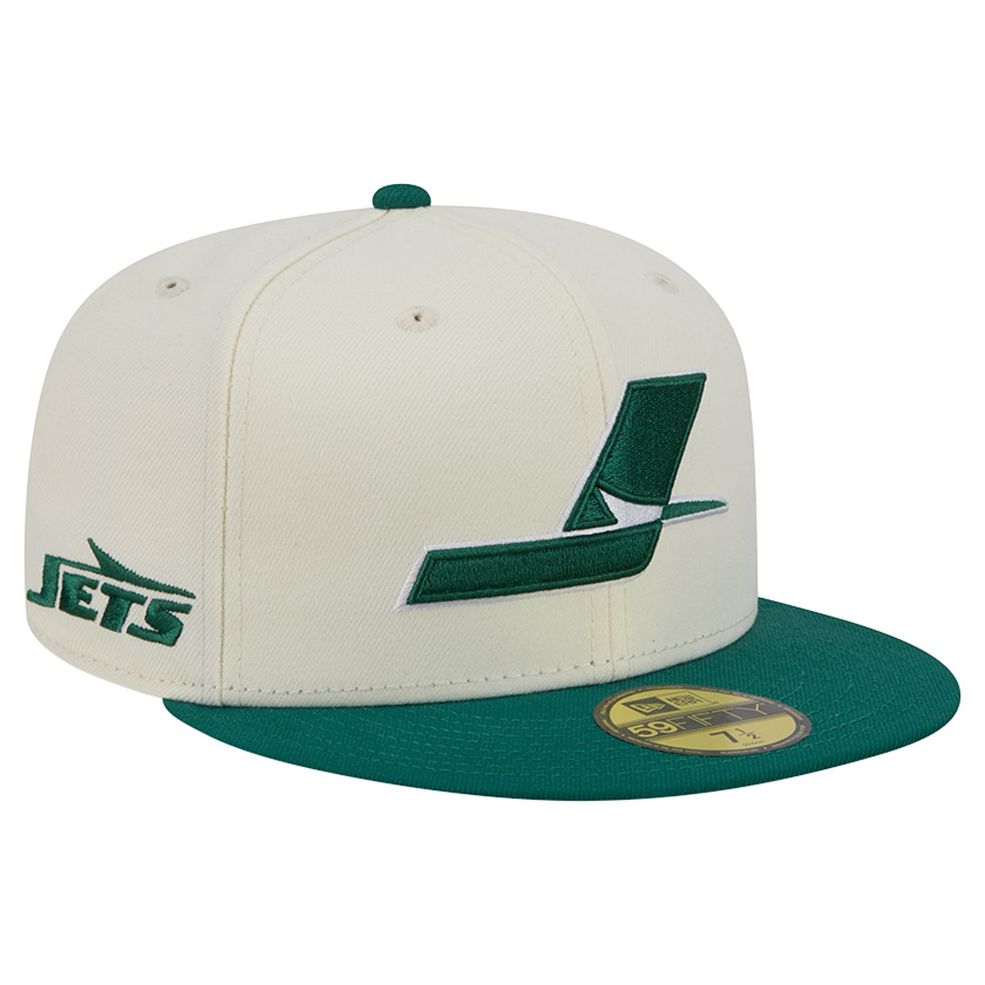 Casquette ajustée New Era Deceptor 59FIFTY crème/verte pour homme