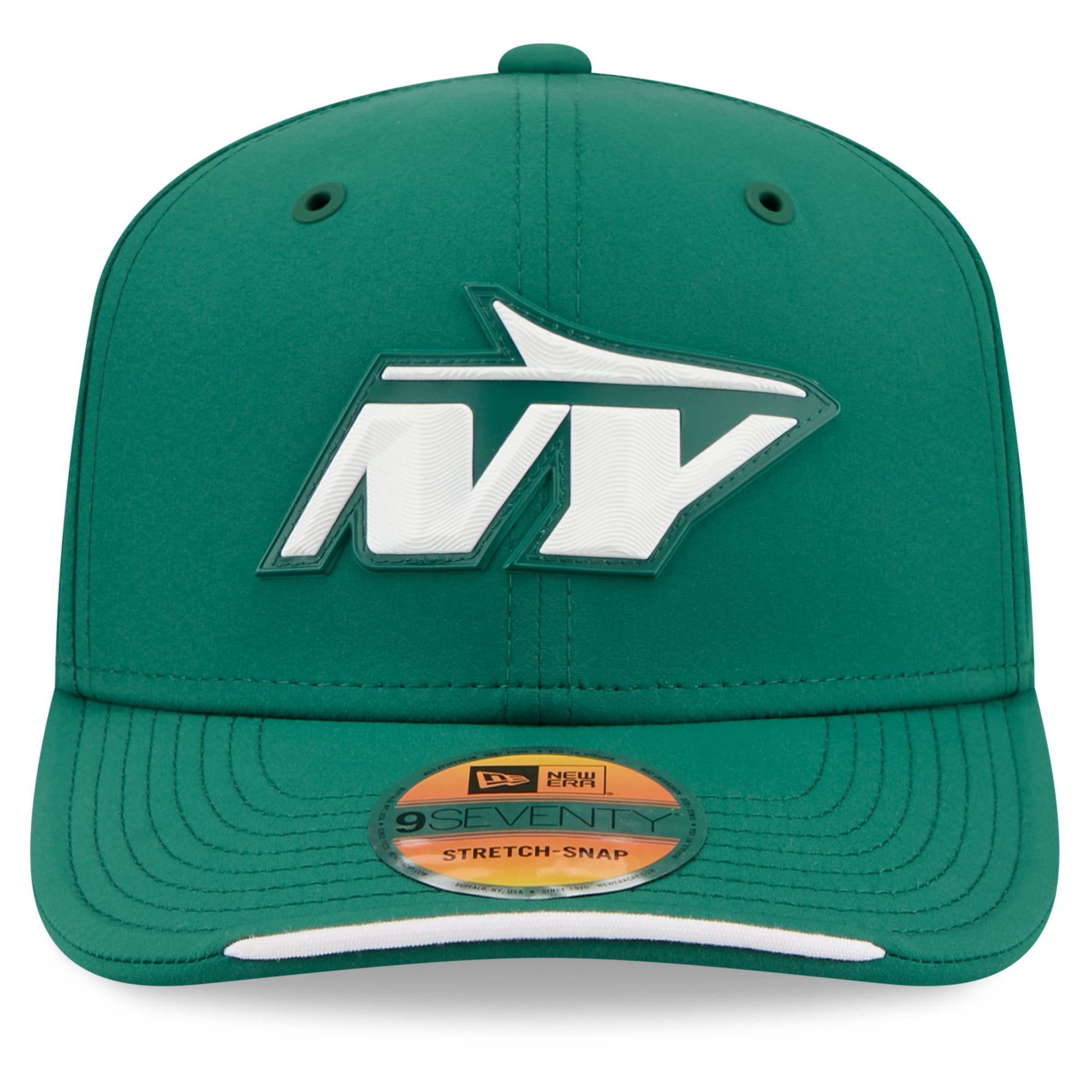 Casquette ajustable New Era verte New York Jets 2026 Sideline 9SEVENTY pour homme