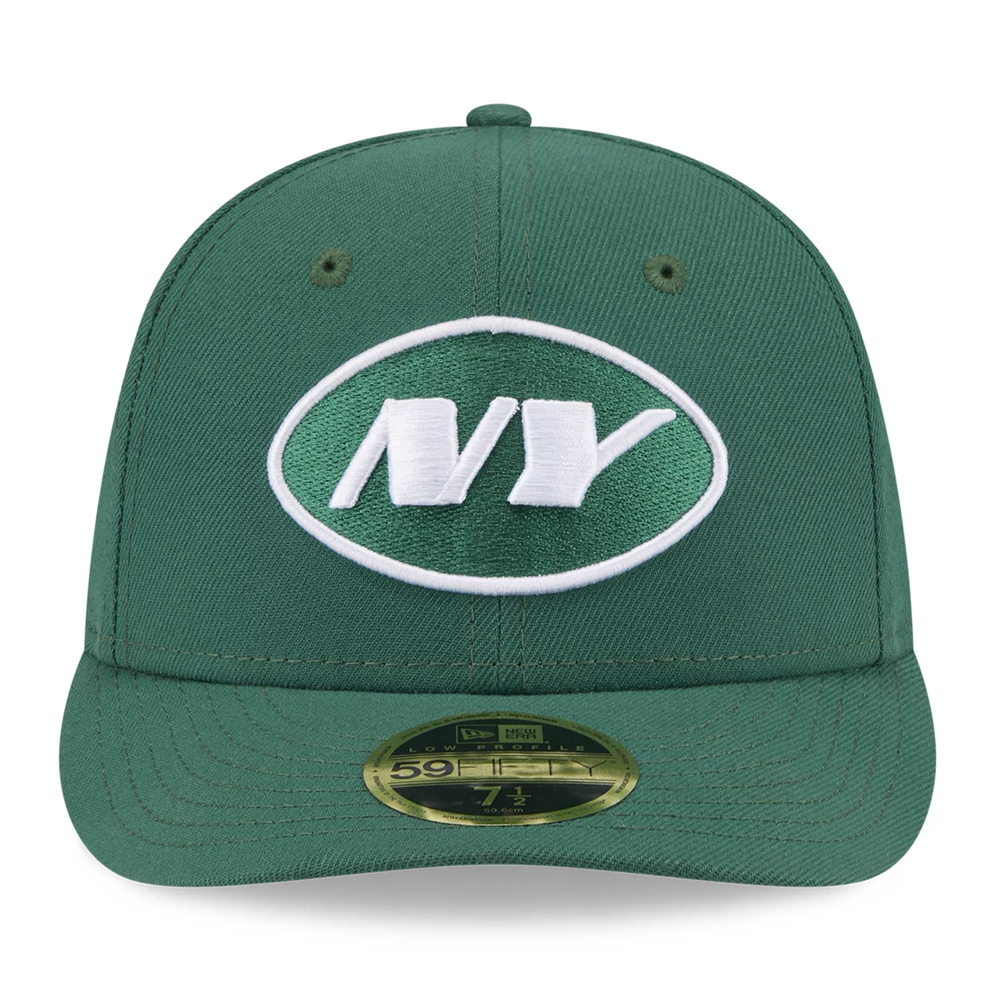 Casquette ajustée 59FIFTY New Era York Jets Omaha Low Profile pour hommes, verte