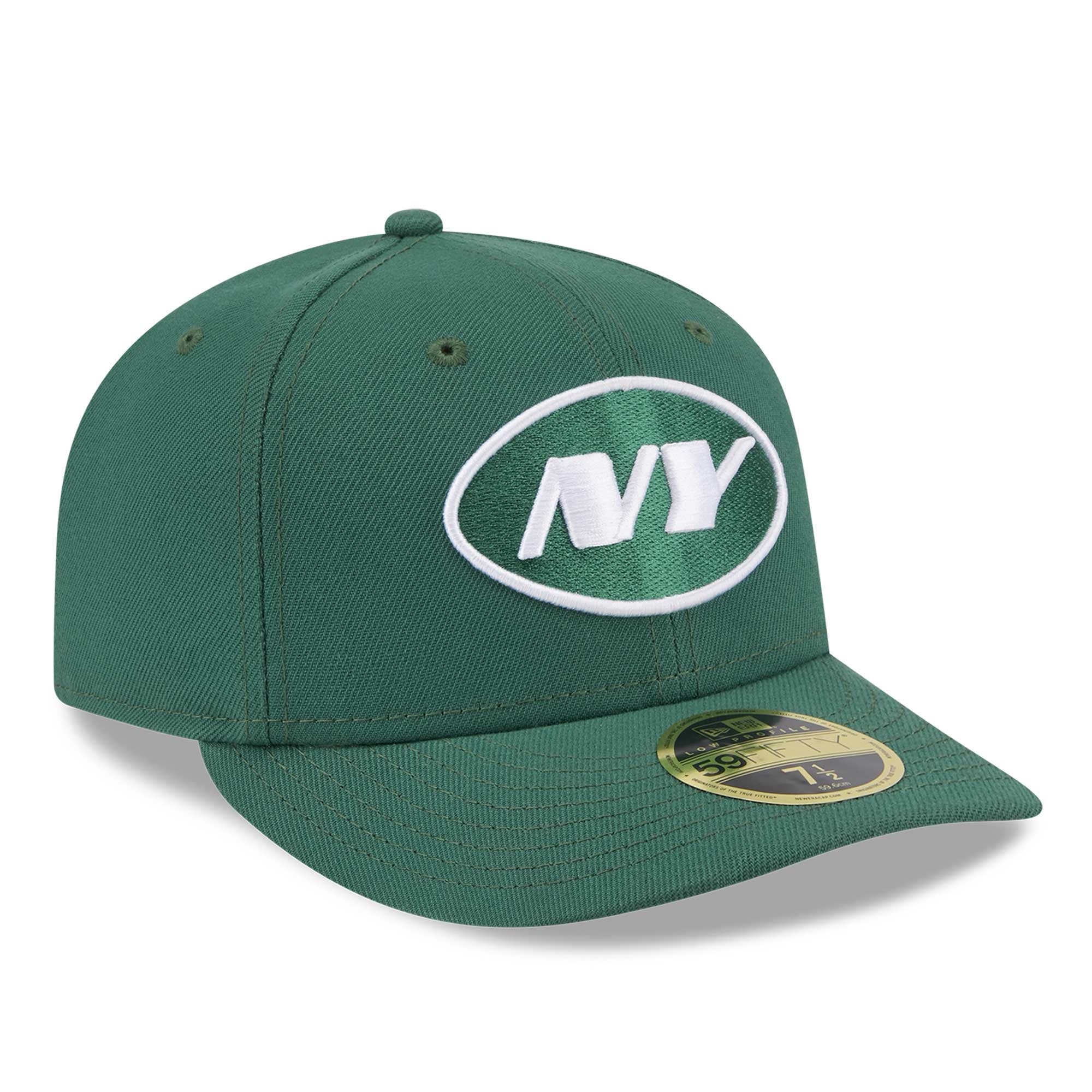 Casquette ajustée 59FIFTY New Era York Jets Omaha Low Profile pour hommes, verte