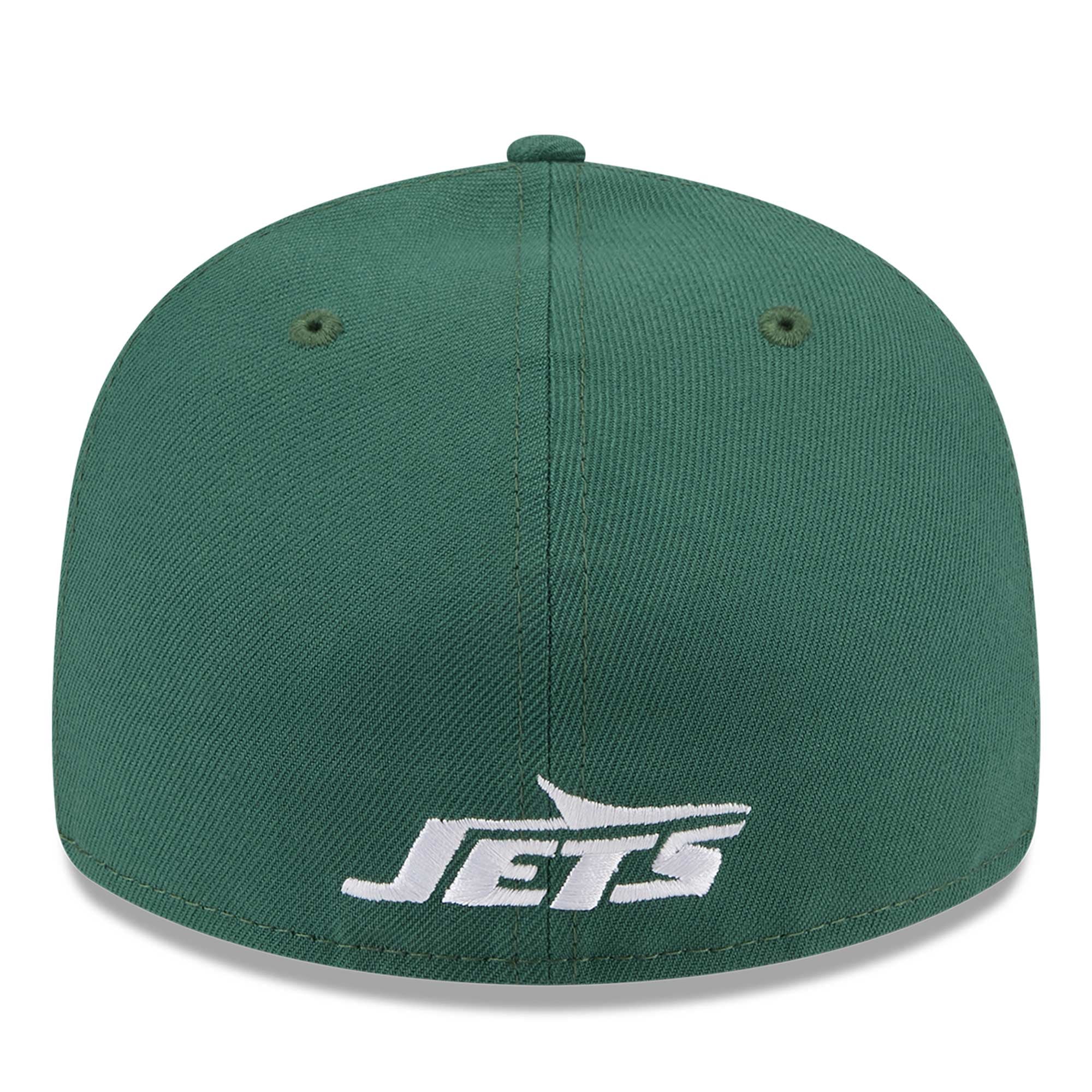 Casquette ajustée 59FIFTY New Era York Jets Omaha Low Profile pour hommes, verte