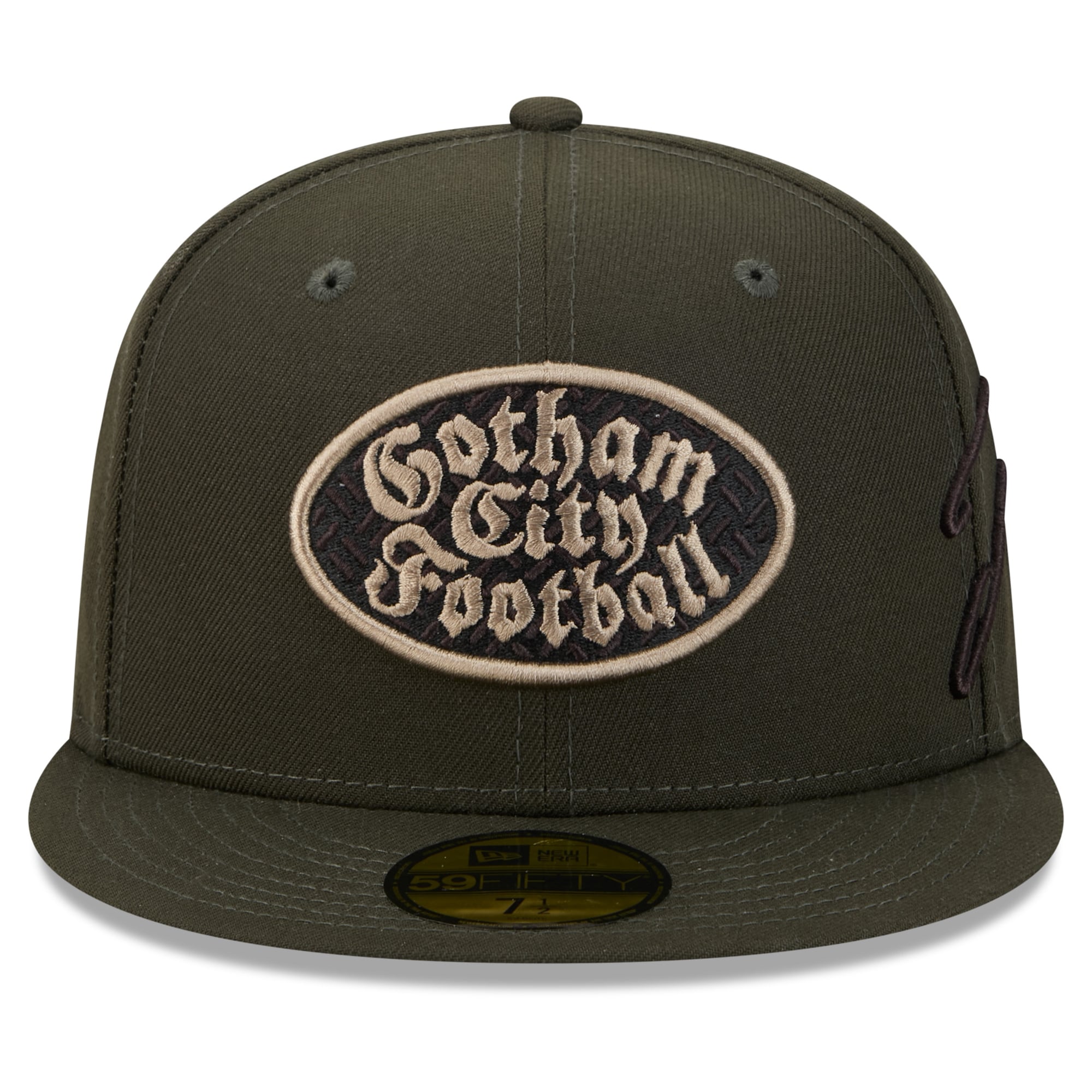 Men's New Era Green York Jets Rivalries Collection Fan Pack Side Script 59FIFTY Fitted Hat