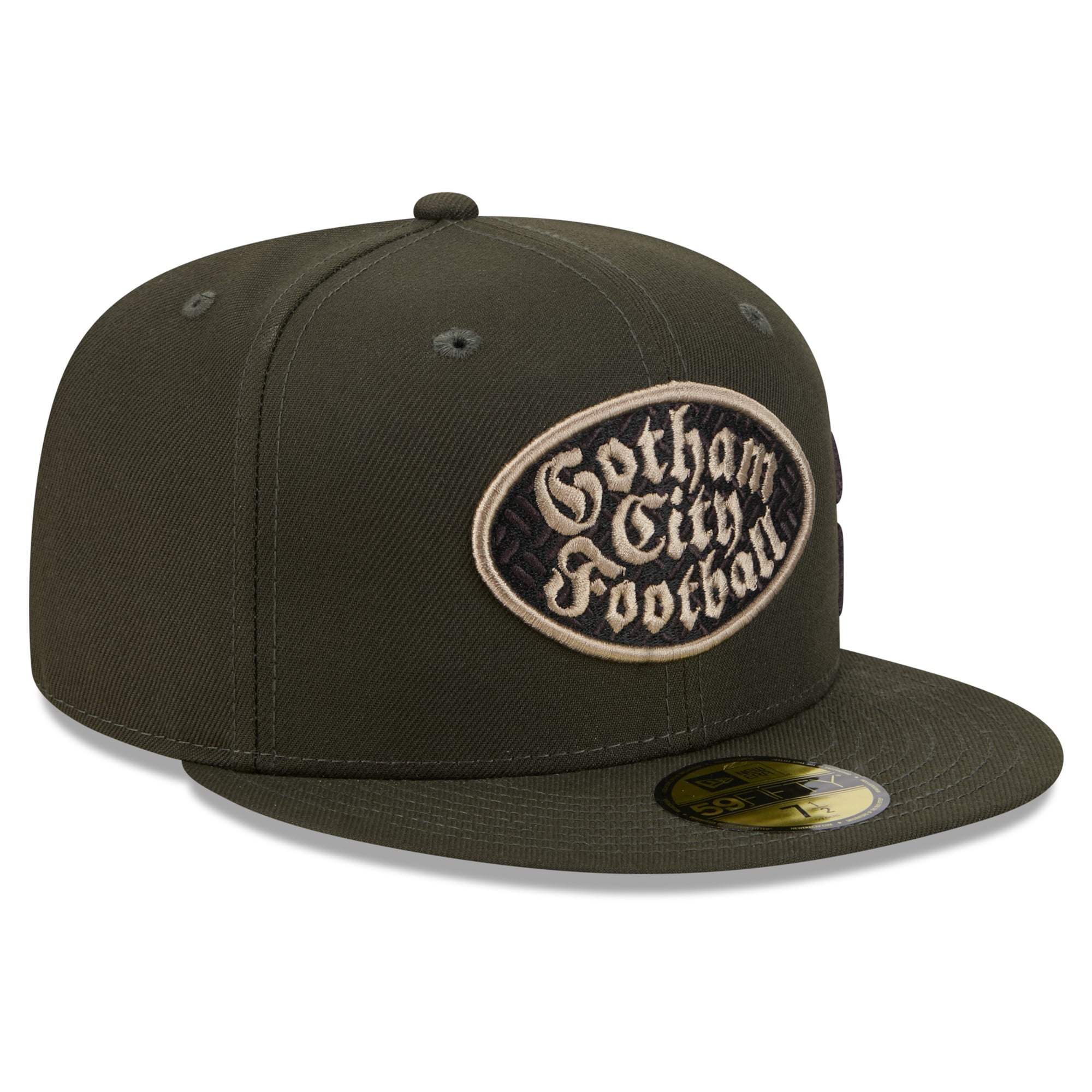 Men's New Era Green York Jets Rivalries Collection Fan Pack Side Script 59FIFTY Fitted Hat