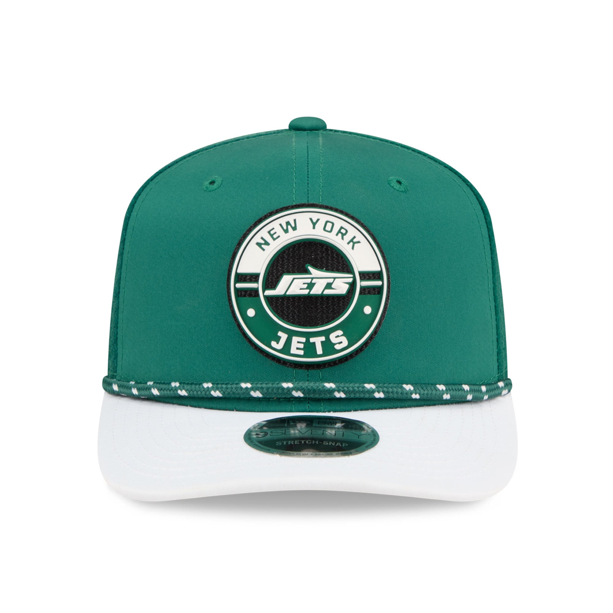 Casquette ajustable New Era verte et blanche New York Jets Game 9SEVENTY pour homme