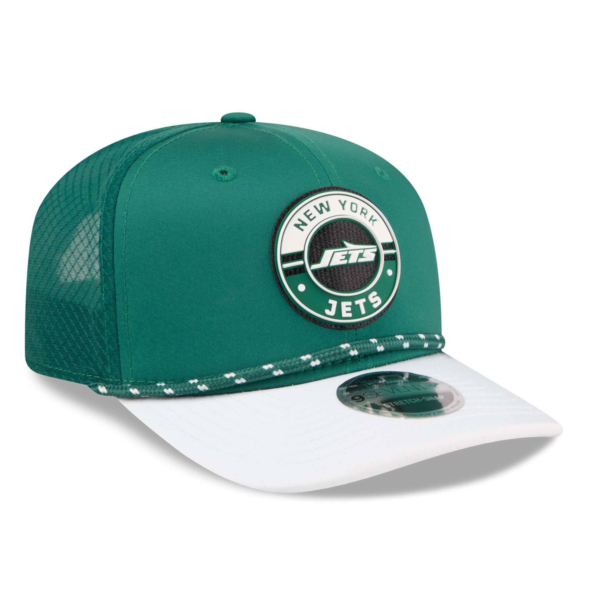 Casquette ajustable New Era verte et blanche New York Jets Game 9SEVENTY pour homme